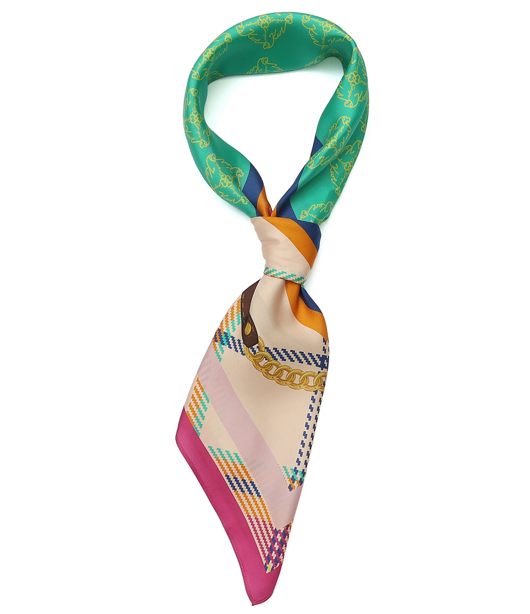 Kurt Geiger London Eagle Toss Silk Square Scarf