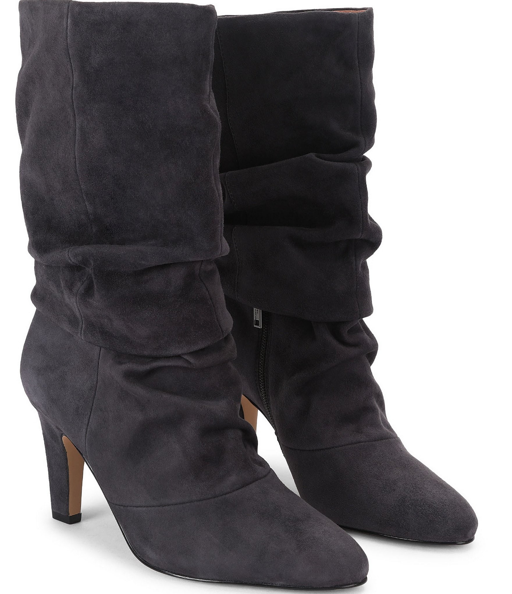 Kurt Geiger London Elizabeth Slouch Suede Mid Knee Boots