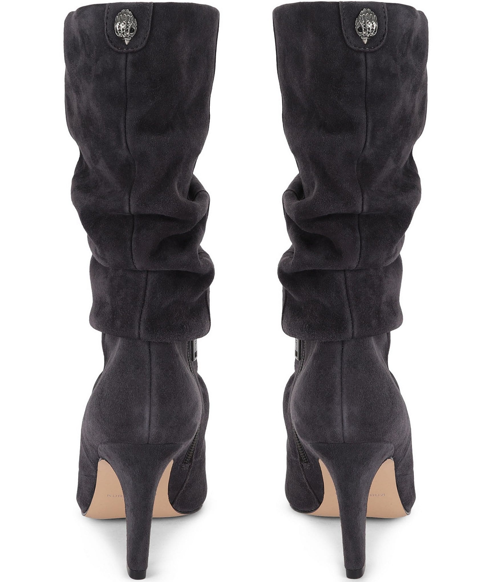 Kurt Geiger London Elizabeth Slouch Suede Mid Knee Boots