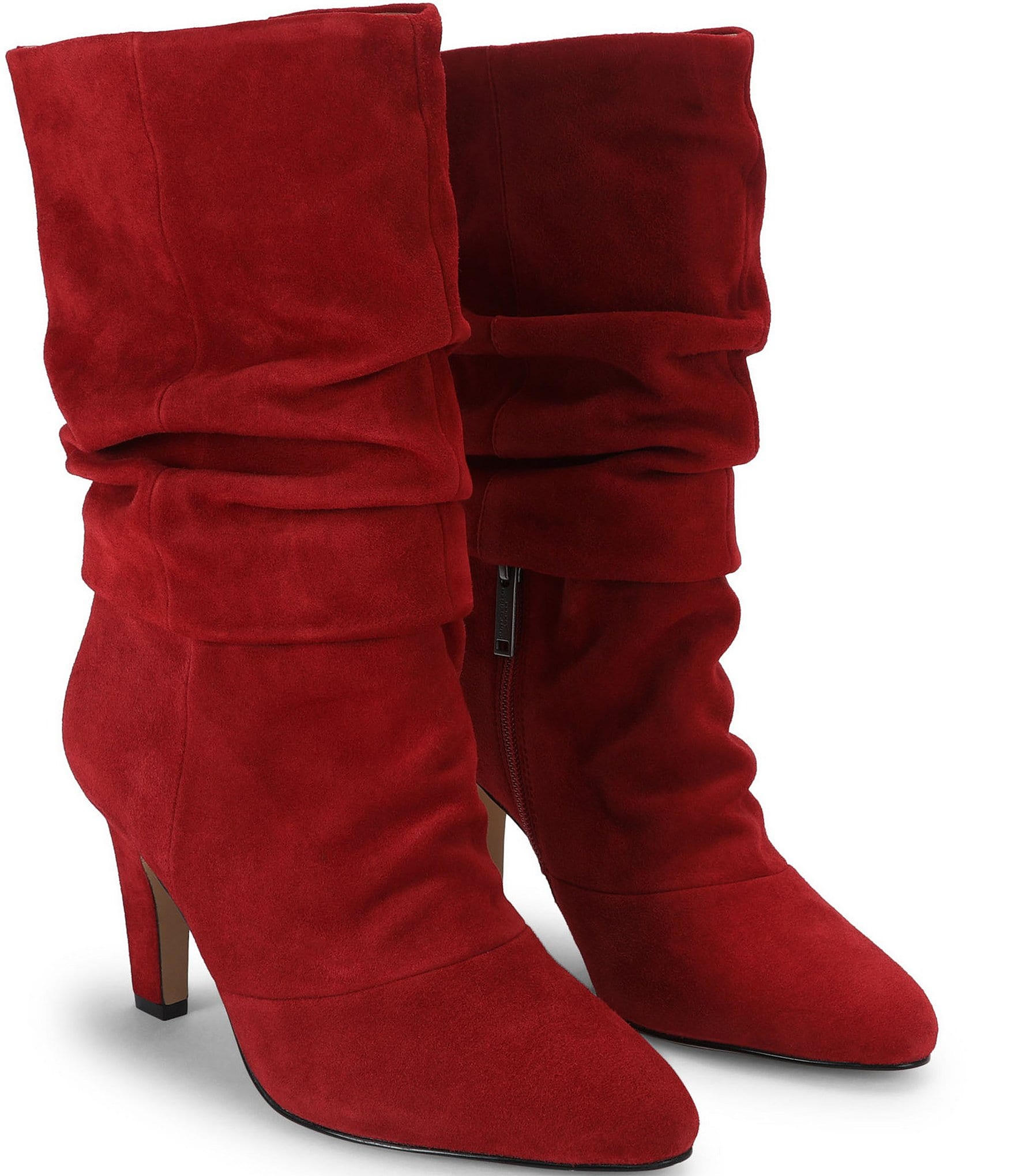 Kurt Geiger London Elizabeth Slouch Suede Mid Knee Boots