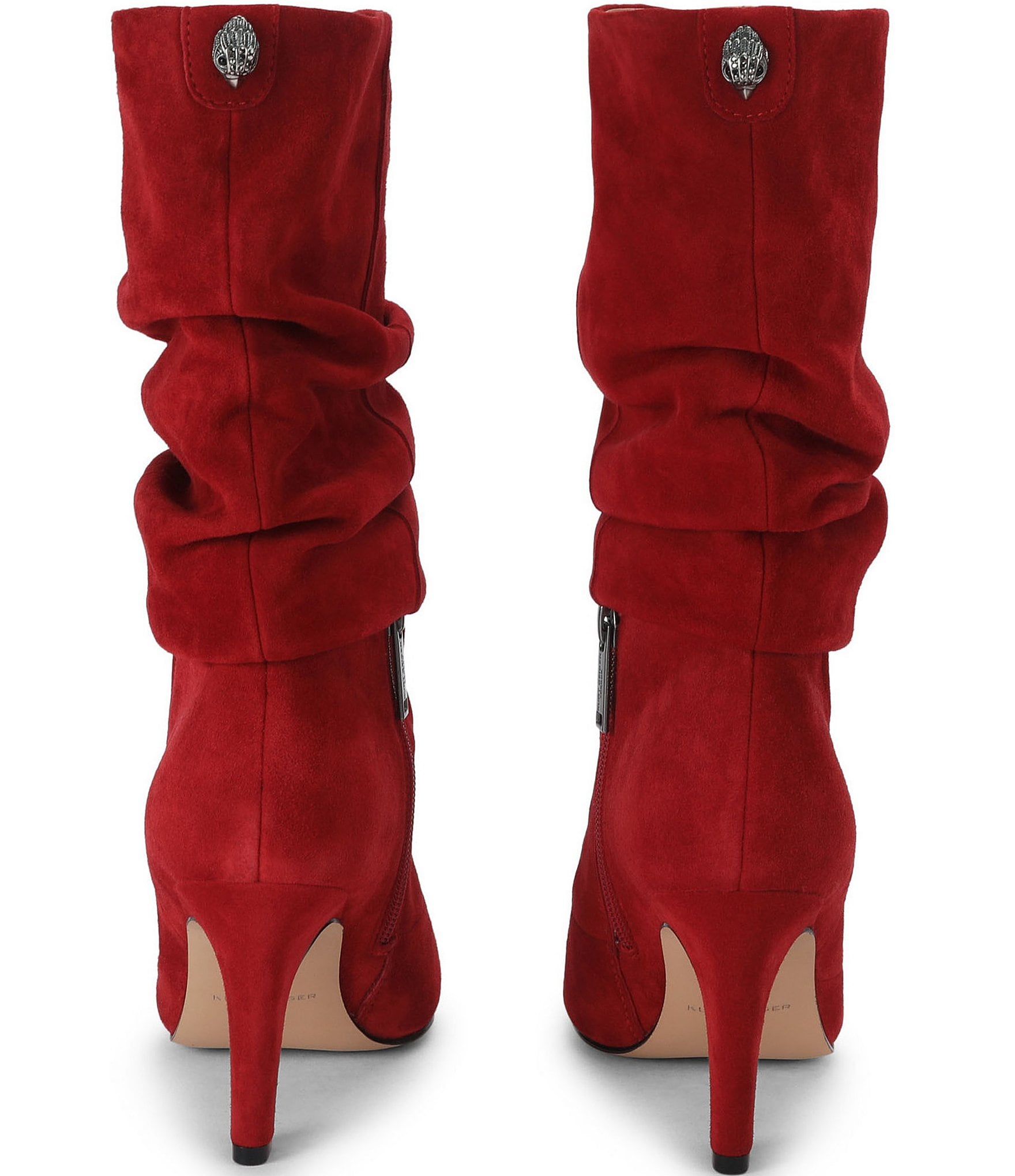Kurt Geiger London Elizabeth Slouch Suede Mid Knee Boots