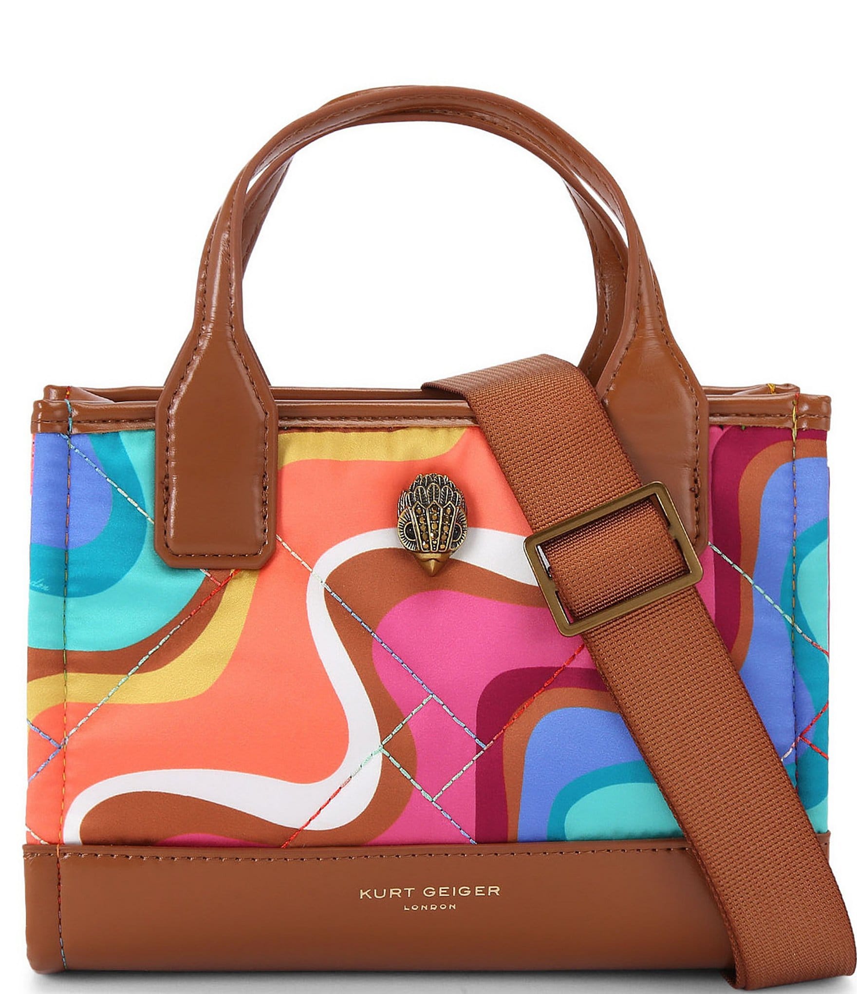 Kurt Geiger London Extra Small Recycled Groovy Print Square