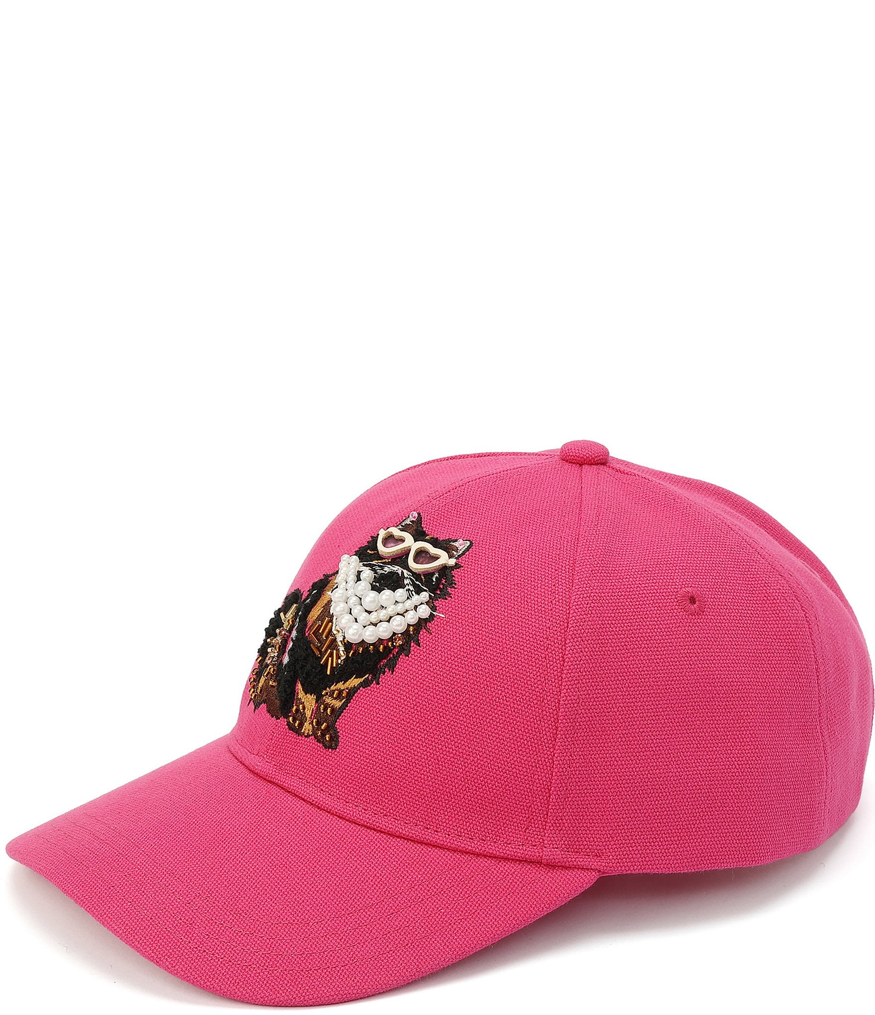 Kurt Geiger London Fancy Cat Canvas Baseball Cap