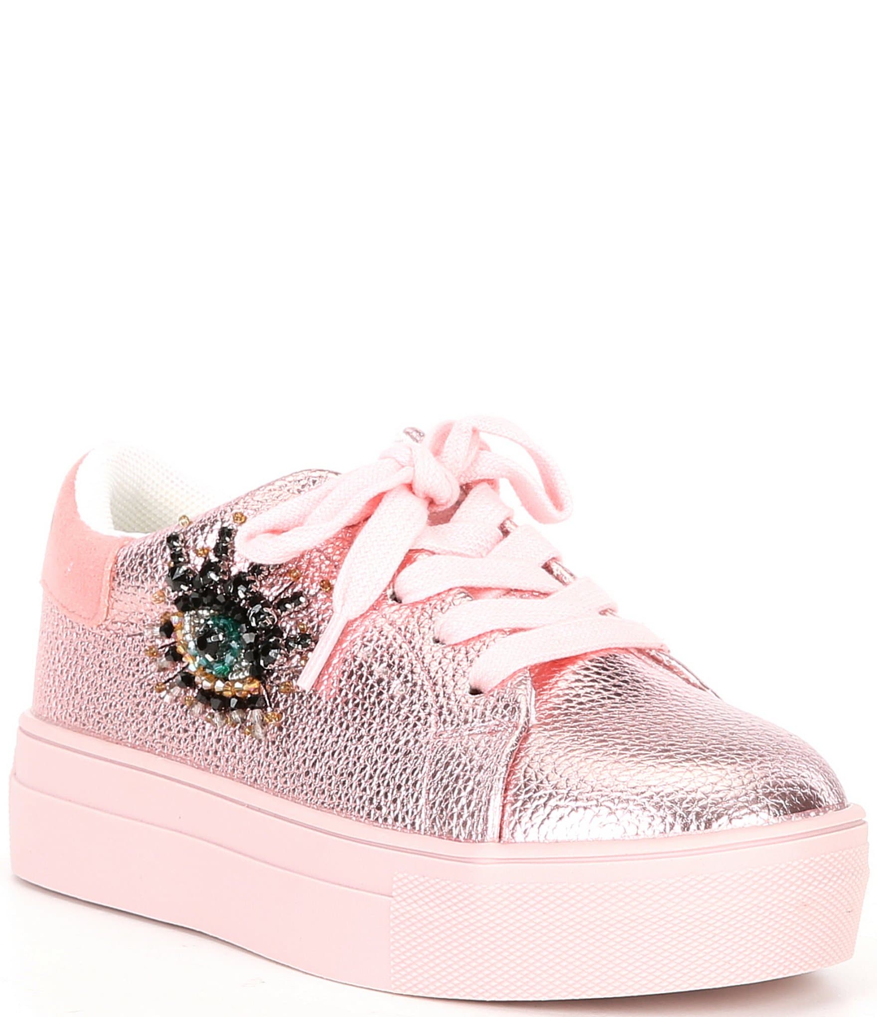 Kurt Geiger London Girls' Laney Eye Metallic Sneakers (Infant) | Dillard's