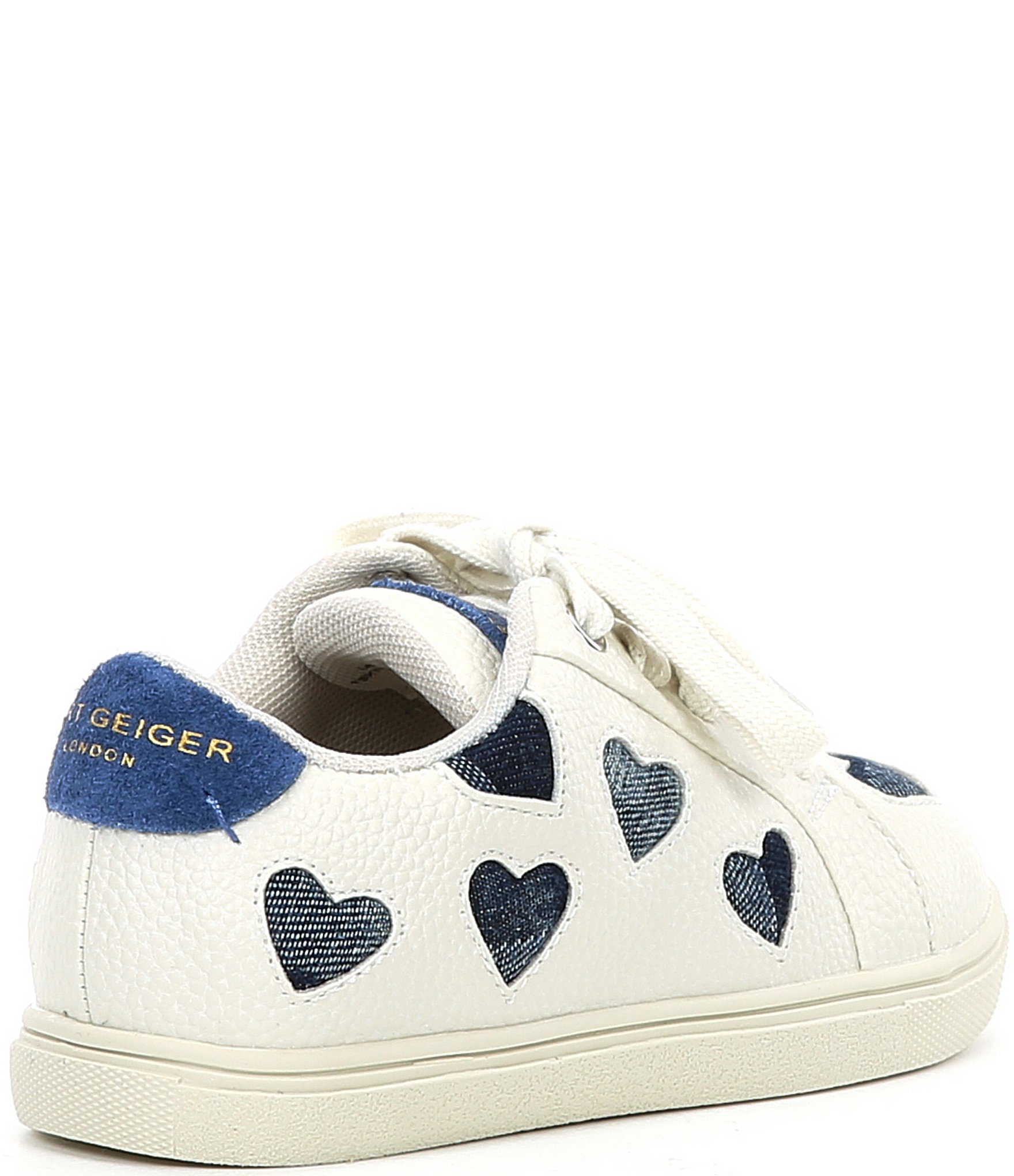 Kurt Geiger London Girls' Mini Love Leather Lace-Up Sneakers (Infant)