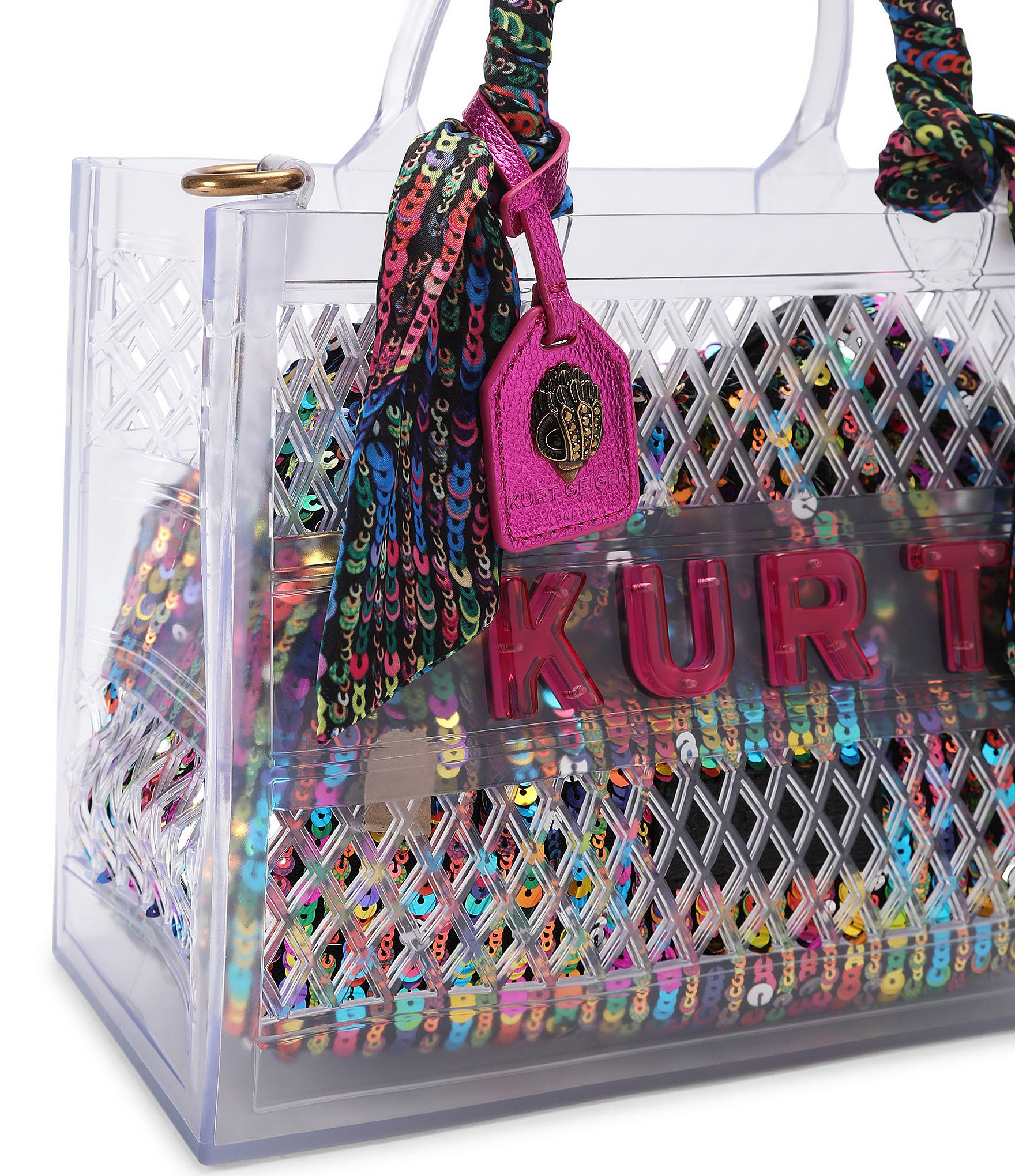 Kurt Geiger London Jelly Removeable Pouch Small Tote Bag