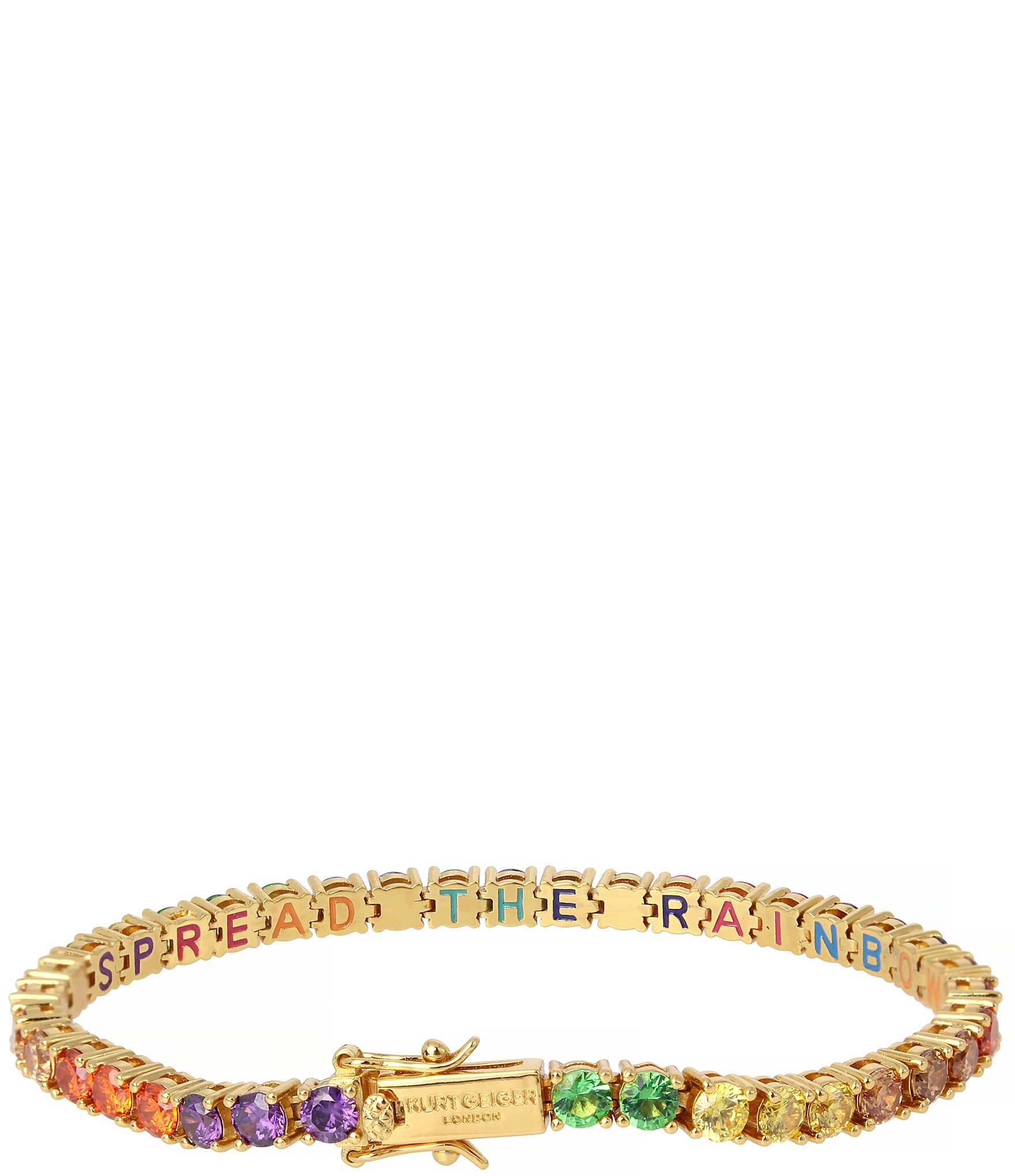 Kurt Geiger London Jewel Rainbow Tennis Line Bracelet