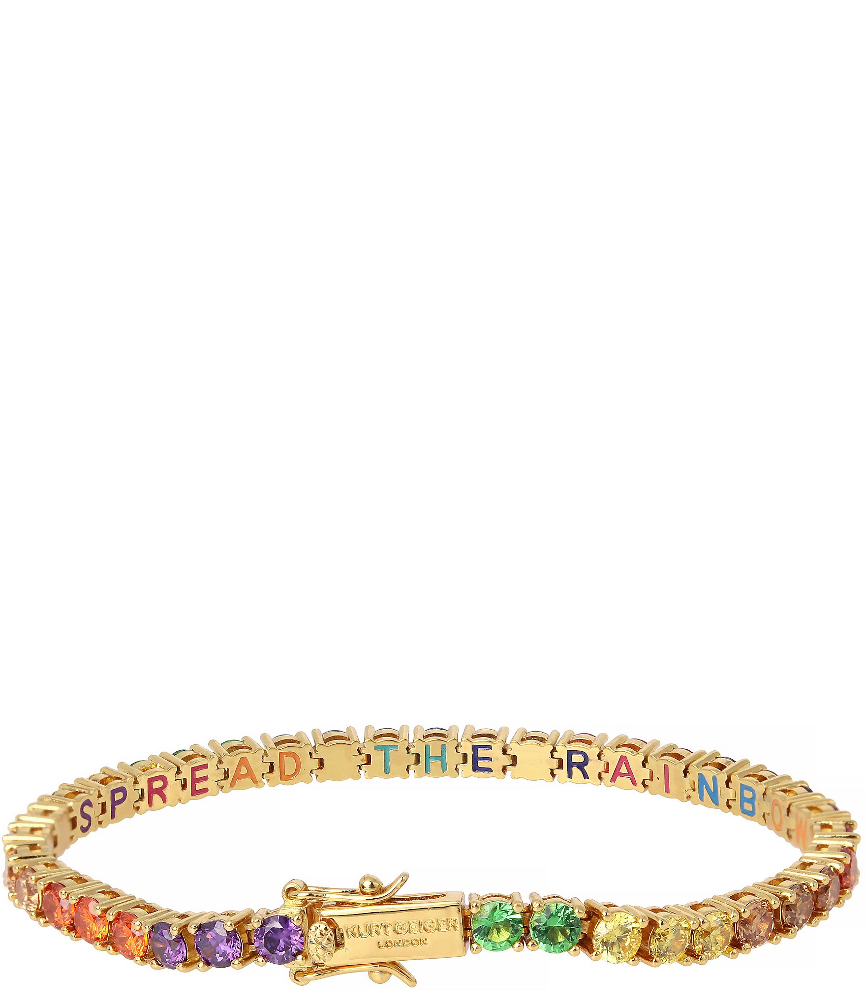 Kurt Geiger London Jewel Rainbow Tennis Line Bracelet