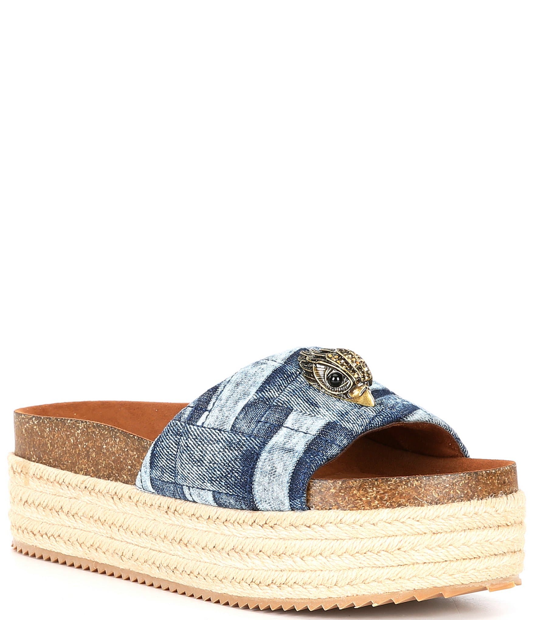 Kurt Geiger London Kensington Denim Platform Sandals | Dillard's