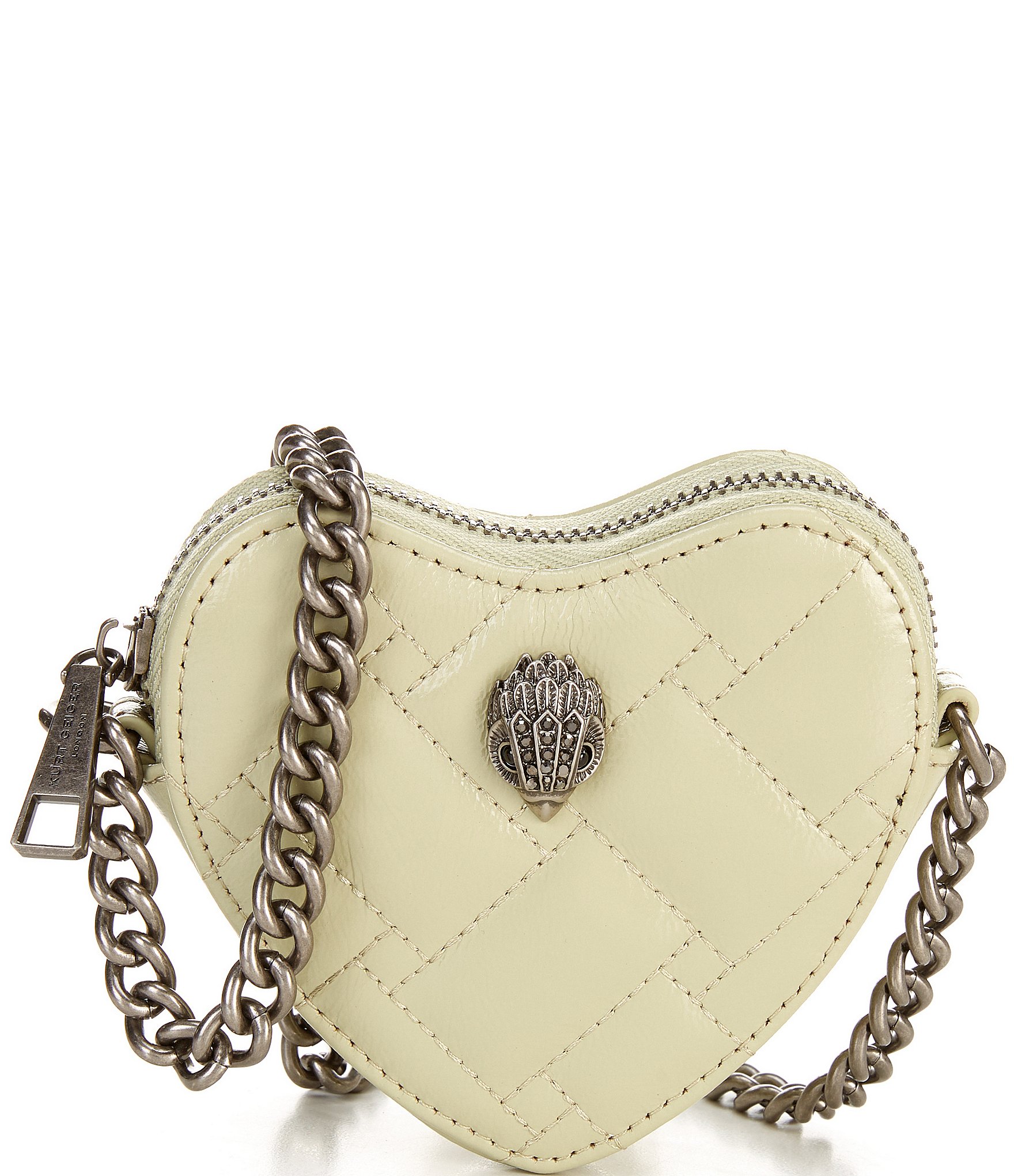 Kurt Geiger London Kensington Metallic Rainbow Heart Crossbody Bag