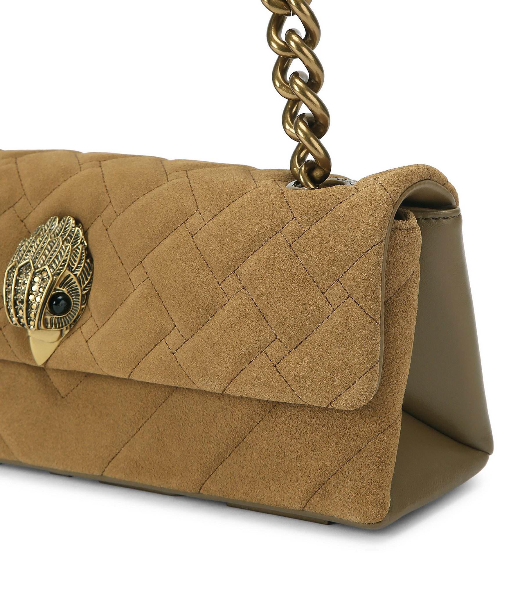 Kurt Geiger London Kensington Suede East-West Kurt Shoulder Bag