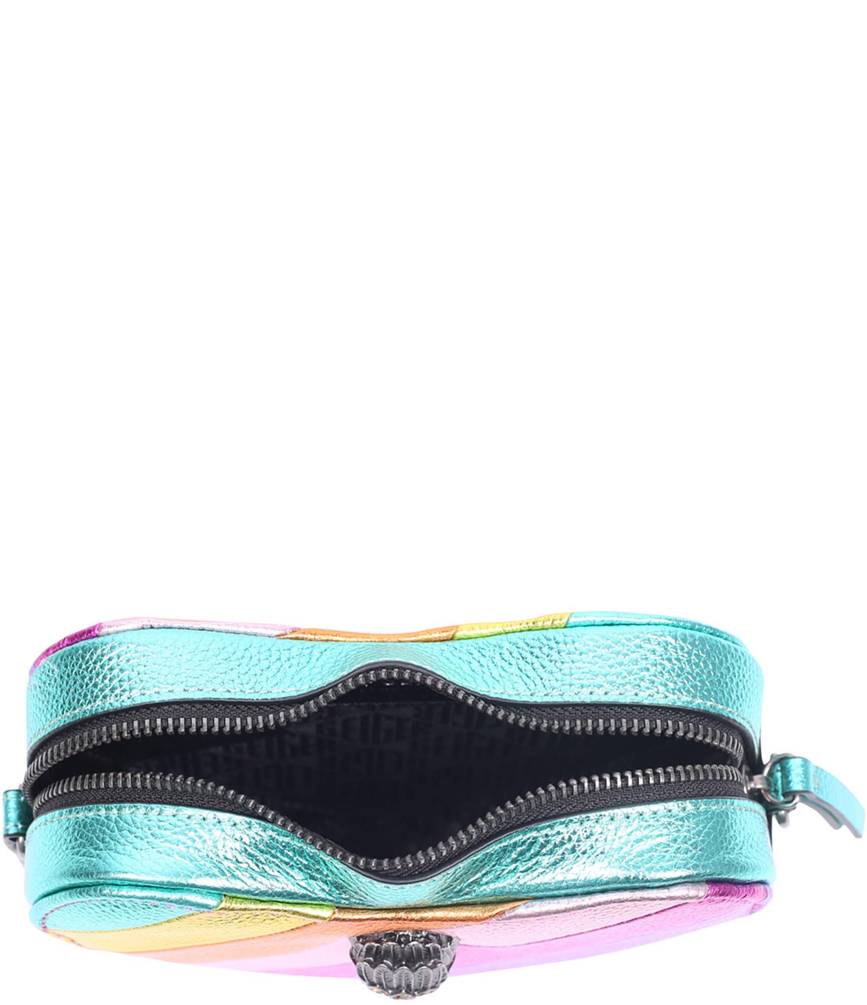 Kurt Geiger London Kensington Metallic Rainbow Heart Crossbody Bag