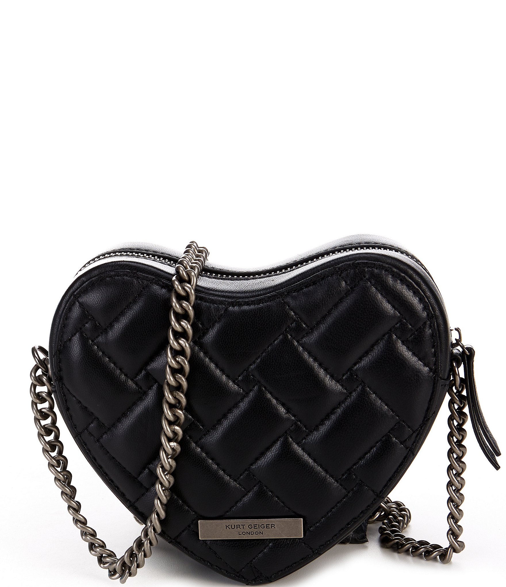 Kurt Geiger London Kensington Leather Heart Crossbody Bag