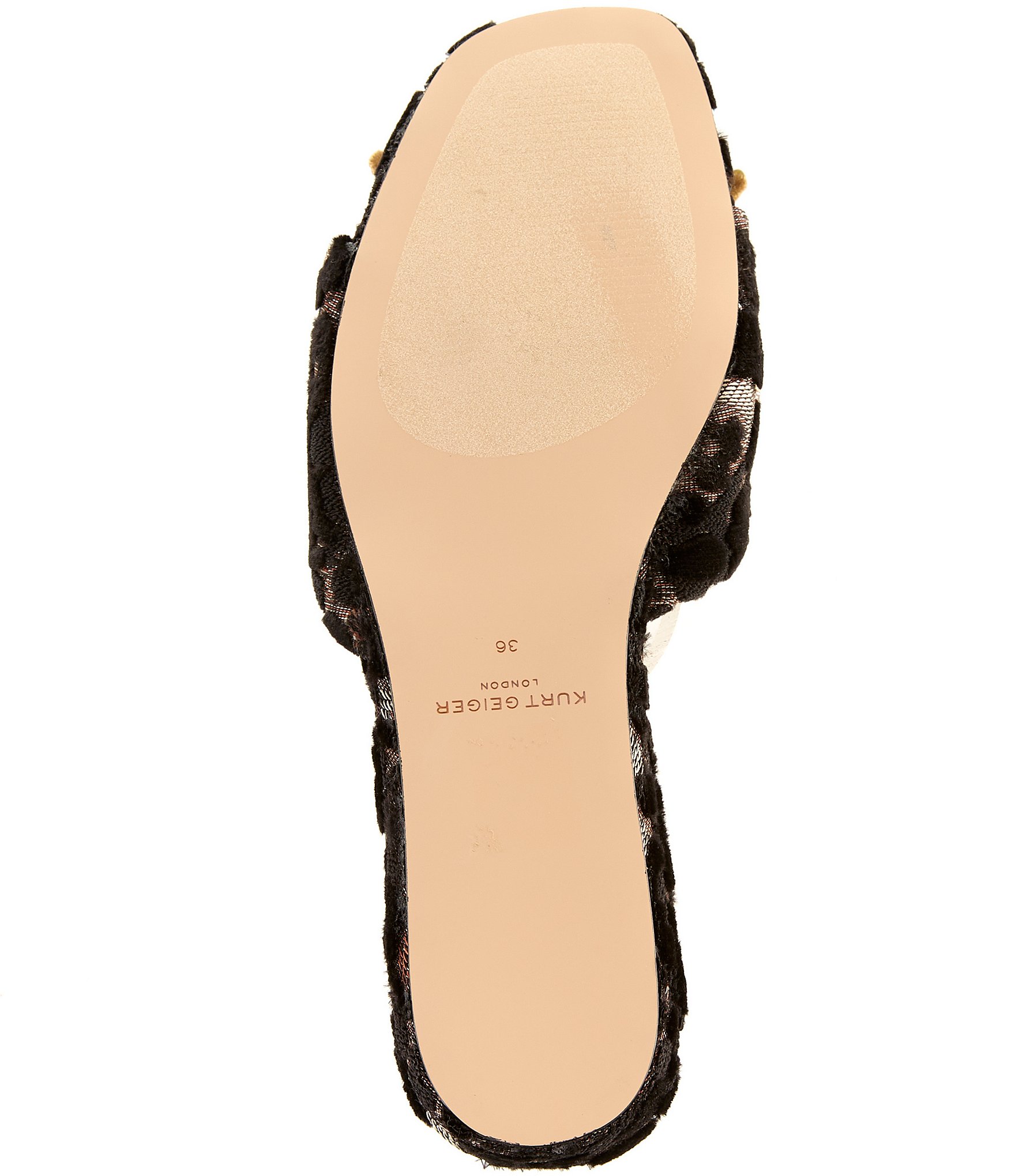 Kurt Geiger London Kensington Crystal Embellished Bow Flat Slide Sandals