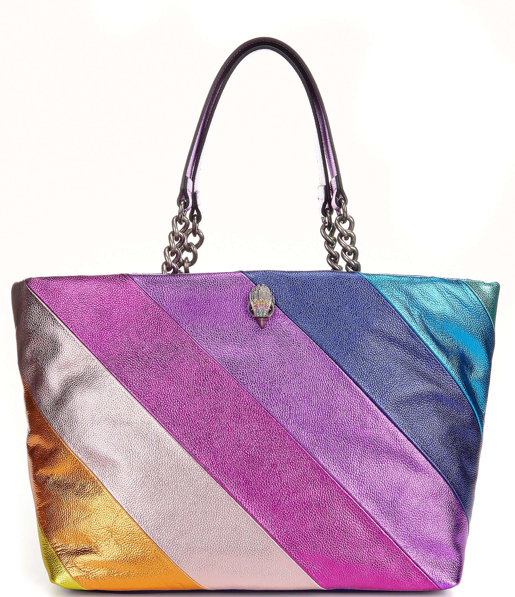 KURT GEIGER Rainbow Embroidered Very Large Tote Bag Shopper Cream £179 BNWT  | eBay