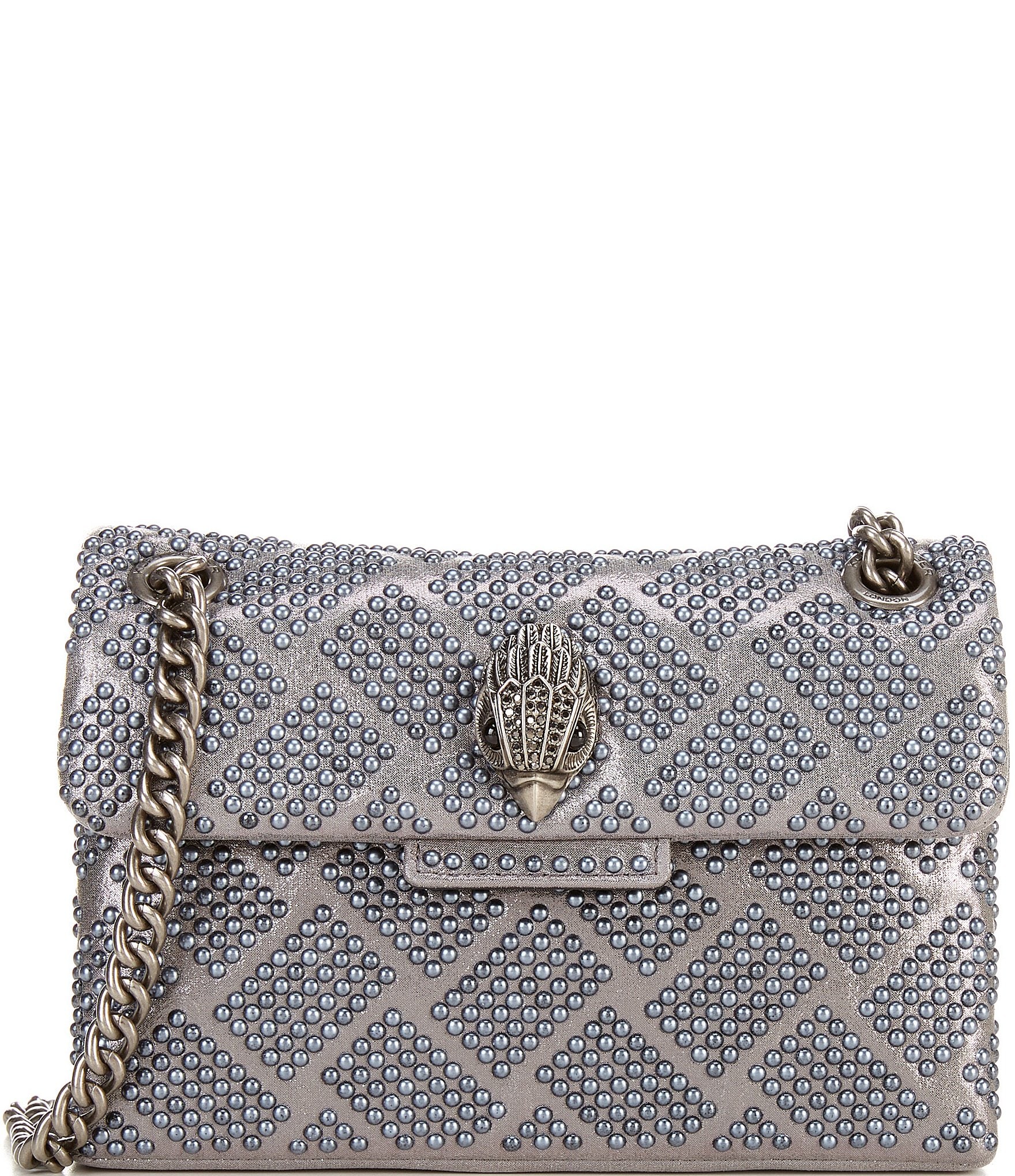 Kurt Geiger London Kensington Mini Glitter Beaded Quilted Crossbody Bag