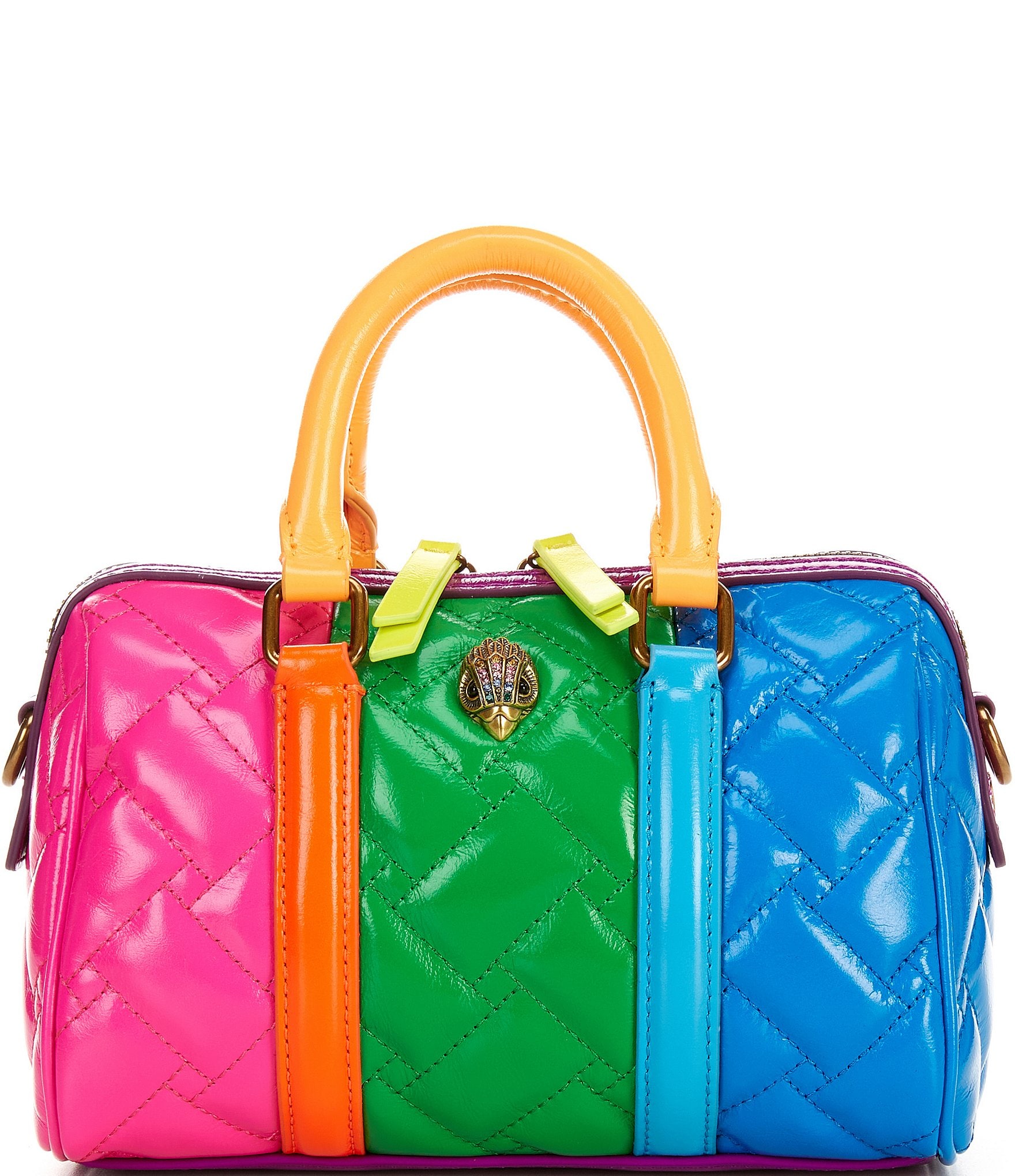 Kurt Geiger London Kensington Small Boston Neon Rainbow Satchel Bag Dillard s