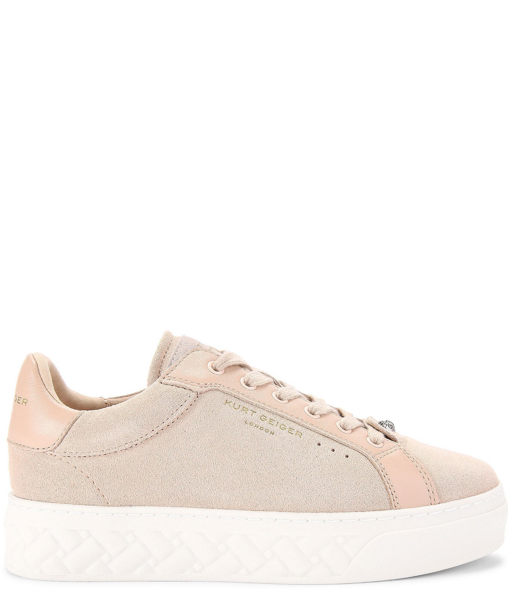 Kurt Geiger London Kensington Suede Cupsole Leather Lace Up Platform ...