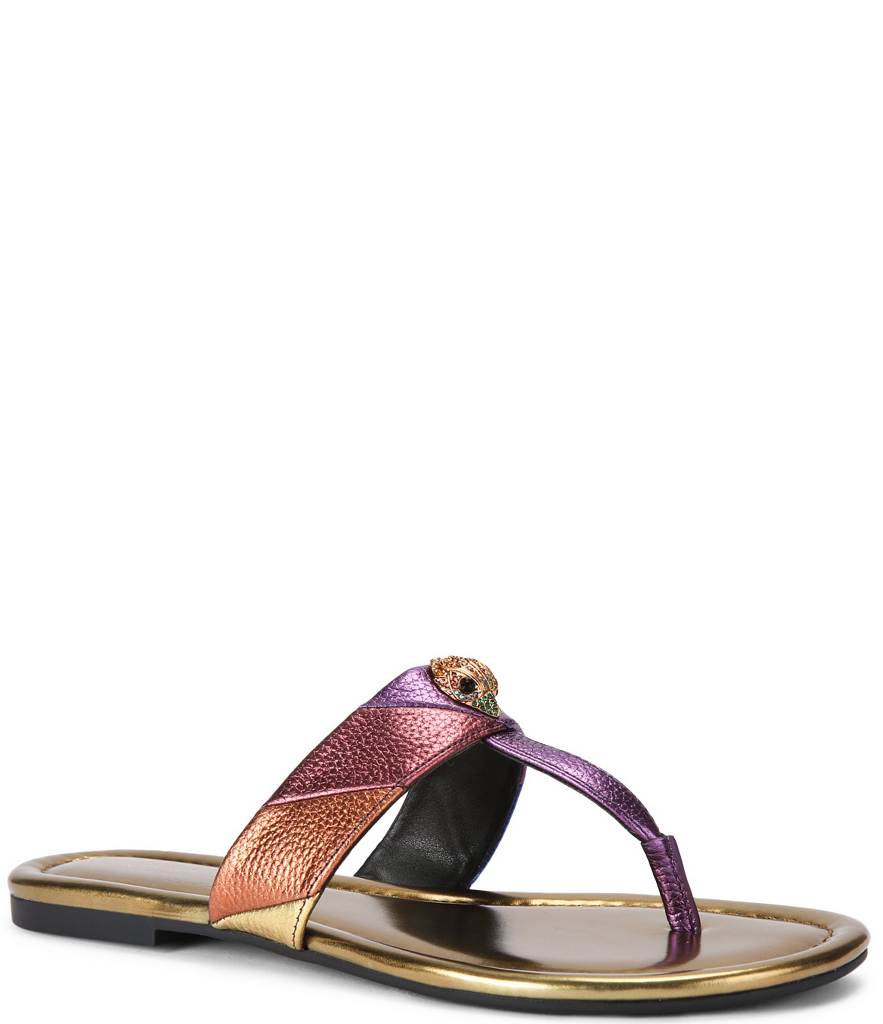 Kurt Geiger Pink Leather Crystal Embellished Mule Sandals/Shoes Uk Size  5/38 | eBay