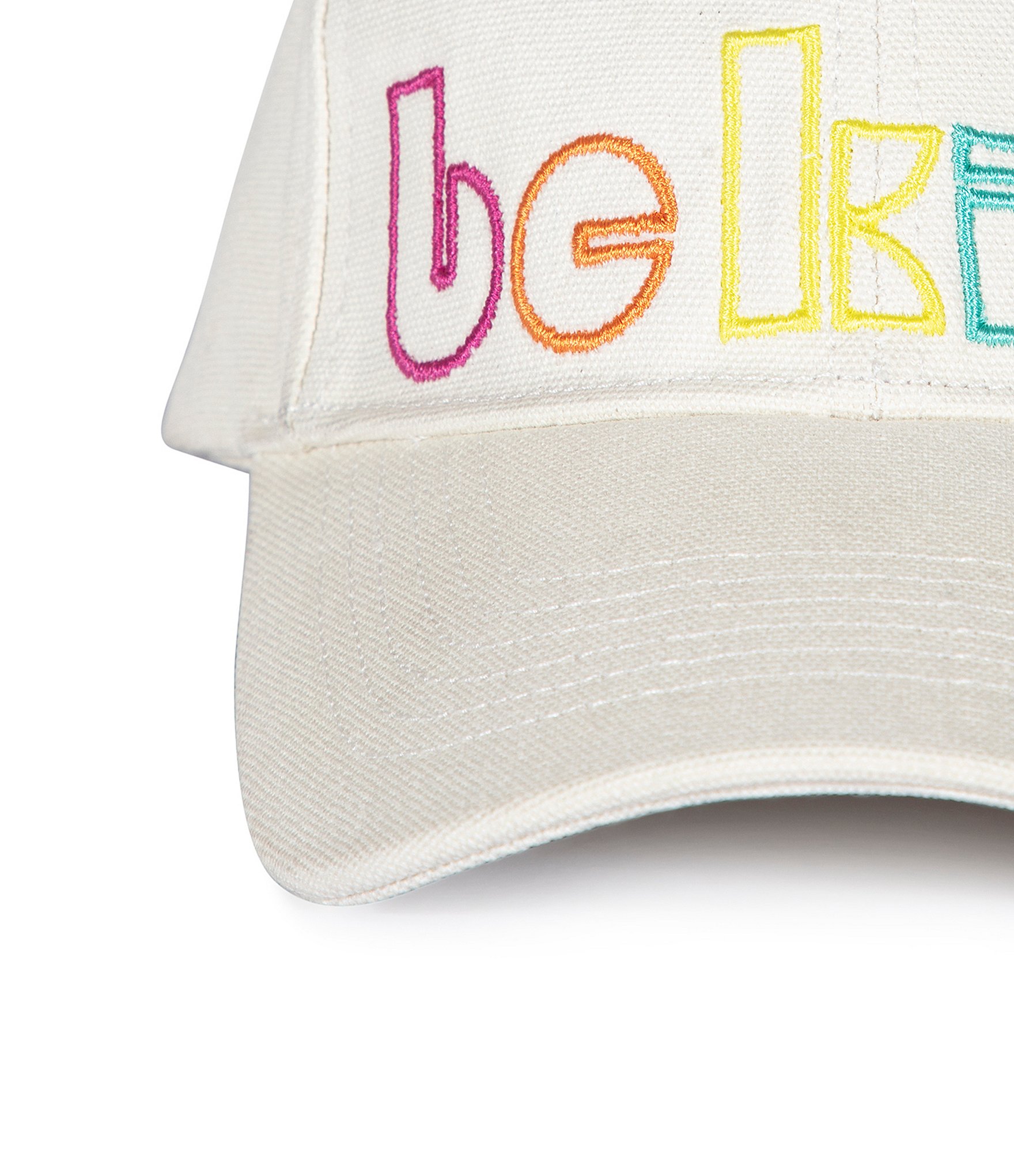 Kurt Geiger London Kg Be Kind Rainbow Embroidered Baseball Cap