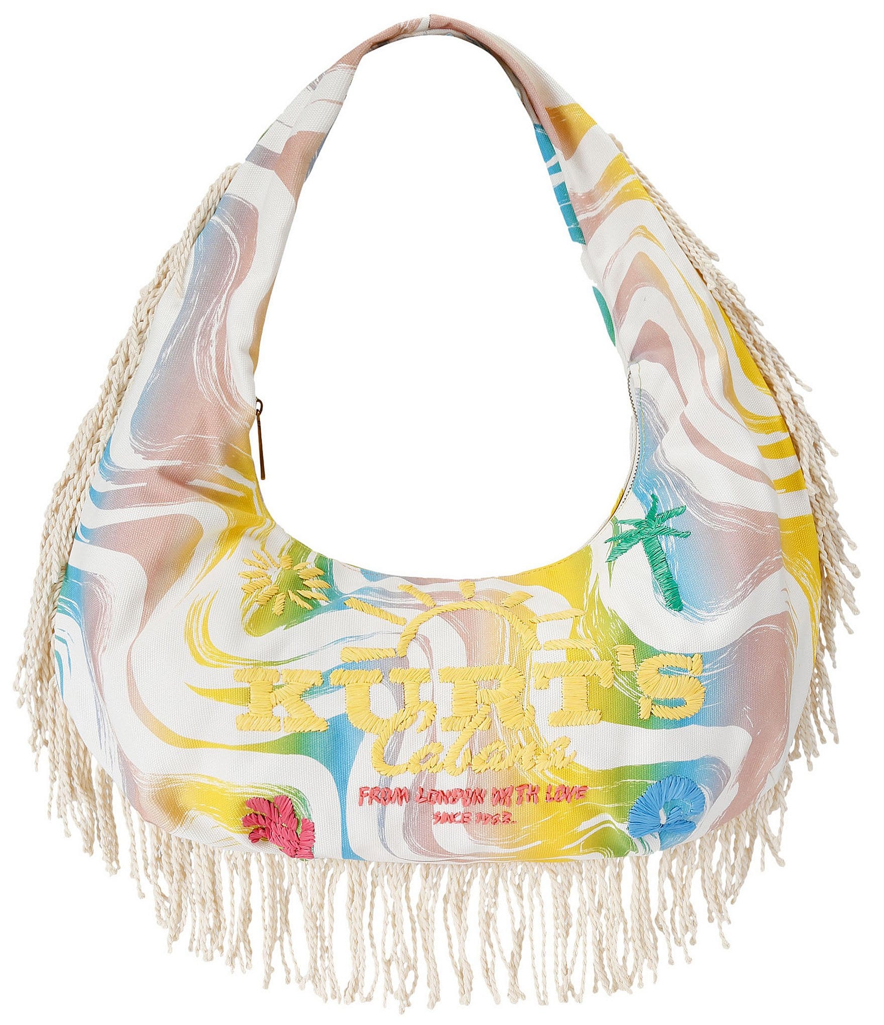 Kurt Geiger London Kurt's Cabana Large Hobo Fringe Bag