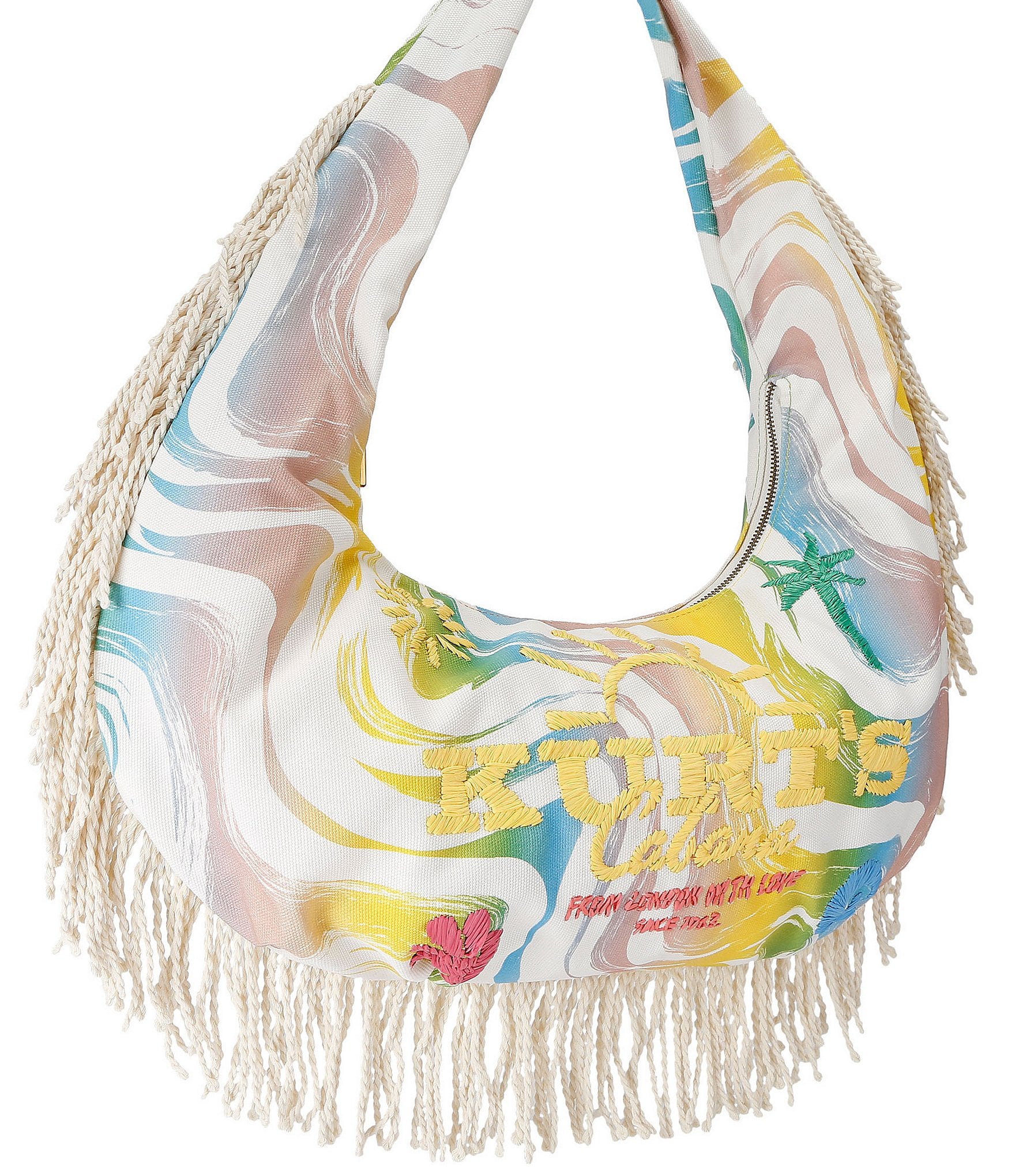 Kurt Geiger London Kurt's Cabana Large Hobo Fringe Bag