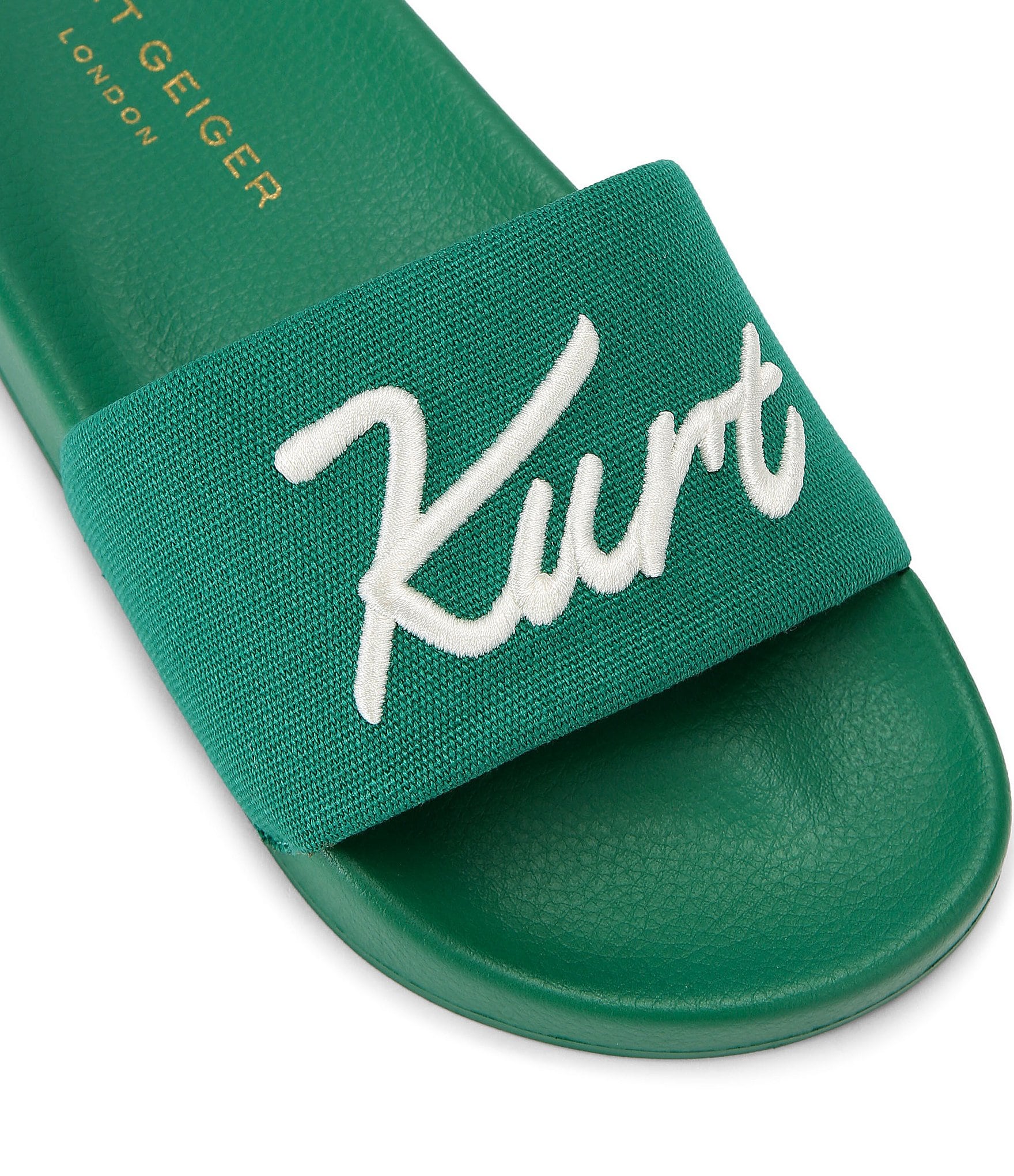 Kurt Geiger London Kurt's Cabana Meena Canvas Pool Slide Sandals