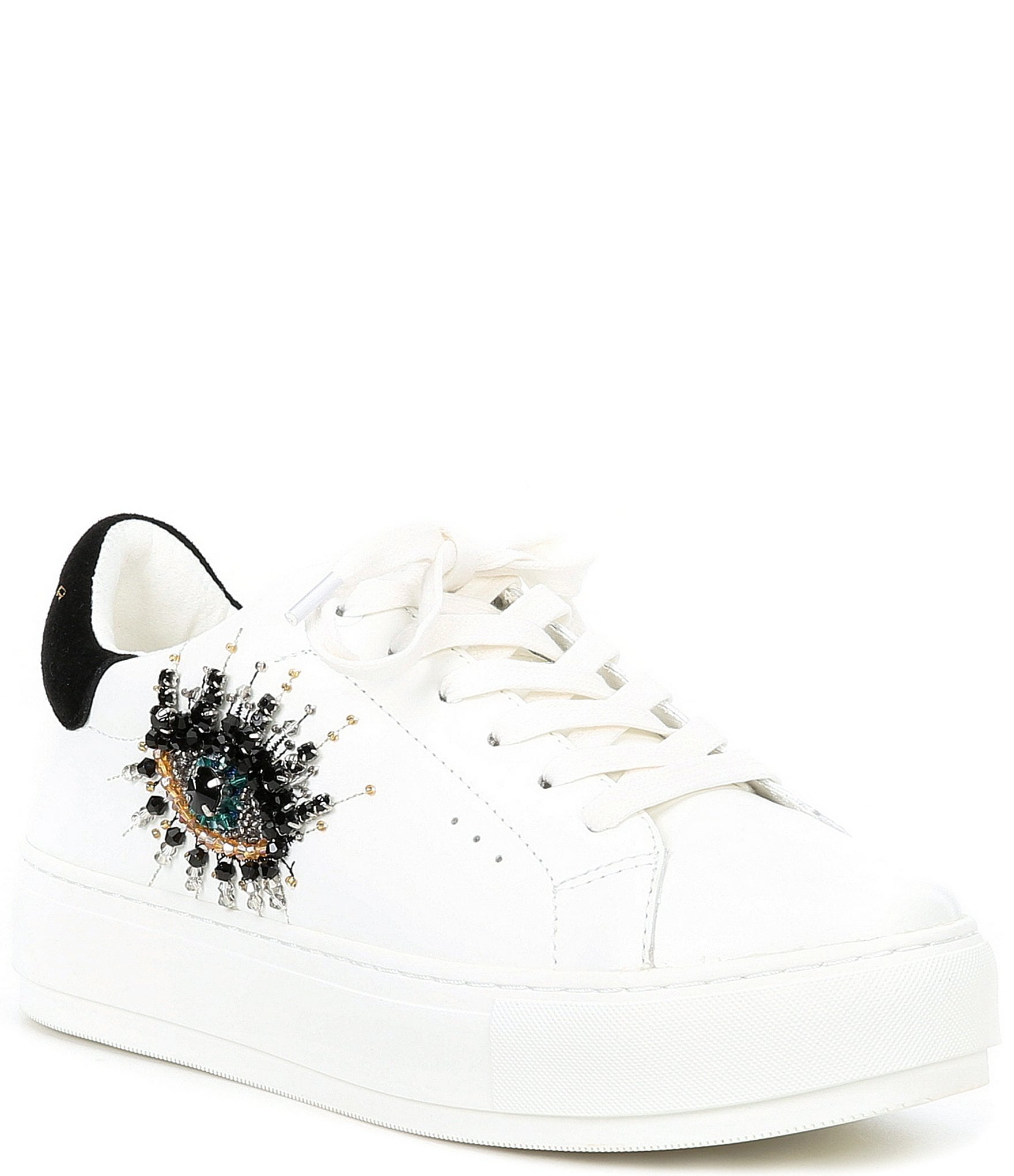 Kurt Geiger London Laney Leather Embellished Eye Family Matching Platform Sneakers