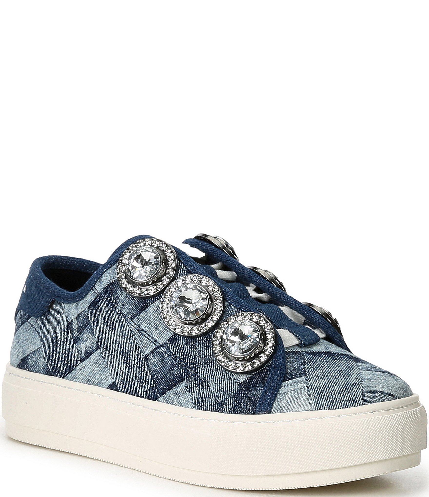 Denim sales platform sneakers