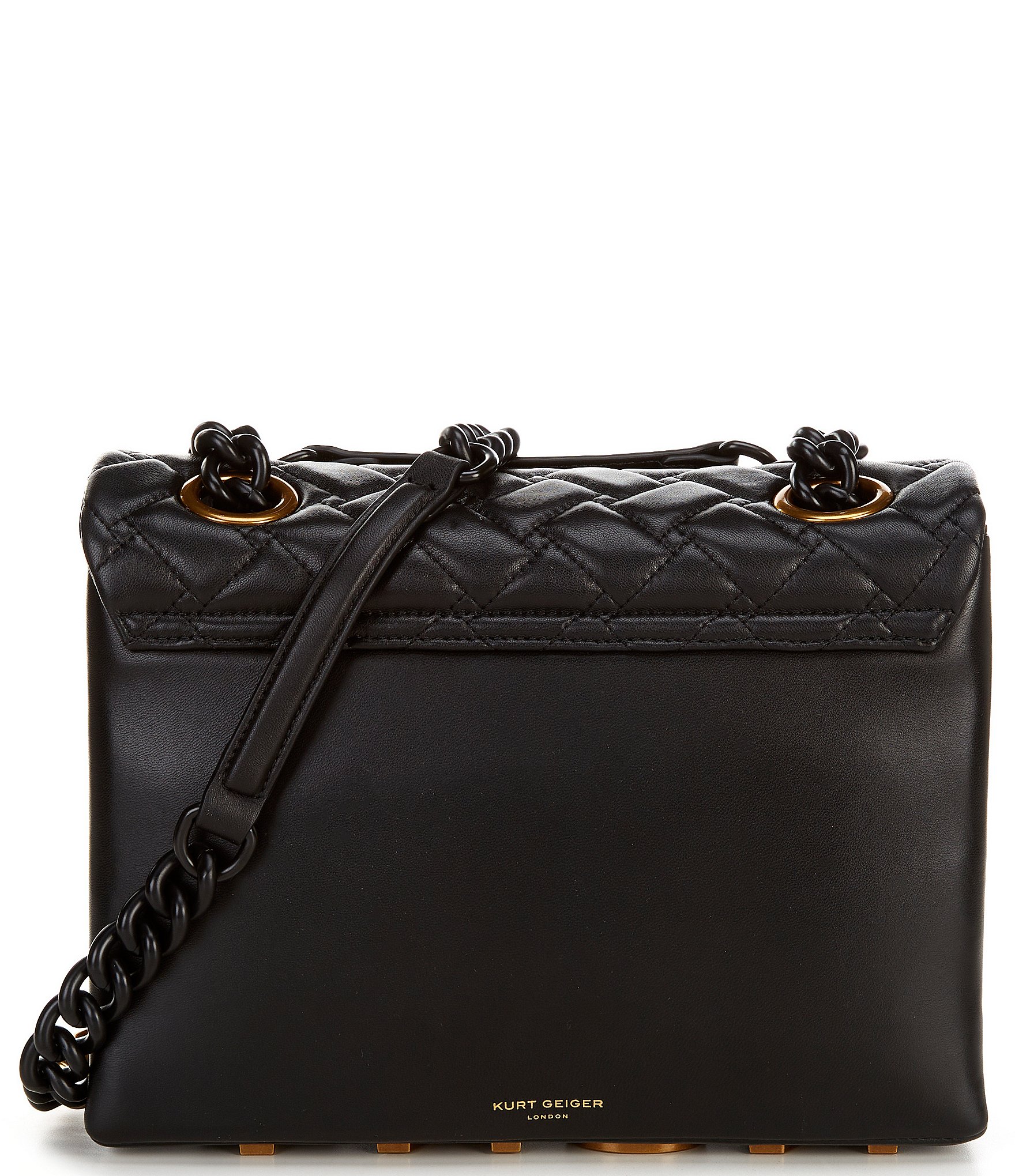 Kurt Geiger London Large Quilted Kensington Long Flap Shoulder Bag