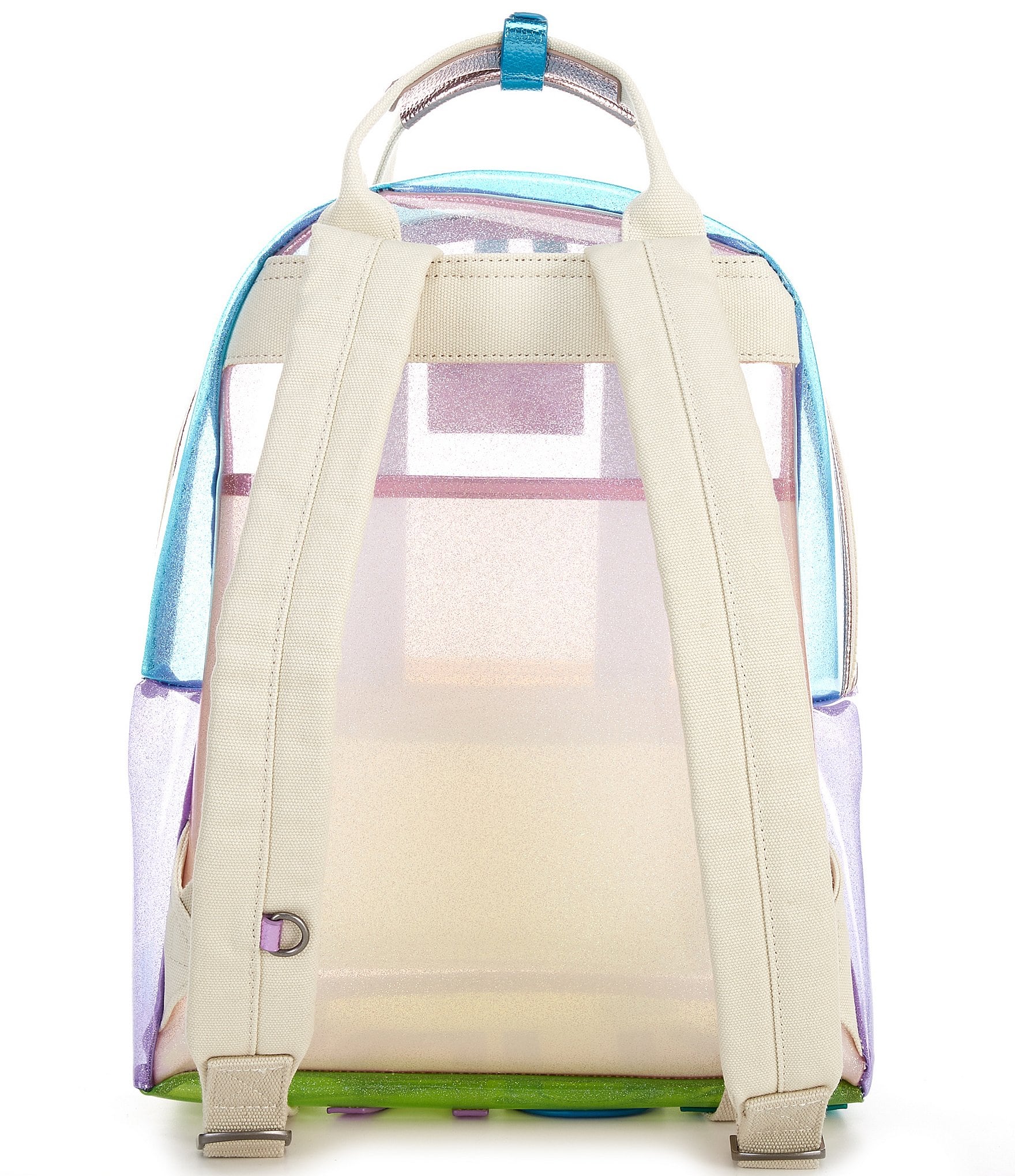 Kurt Geiger London Large Clear Vinyl Southbank Backpack