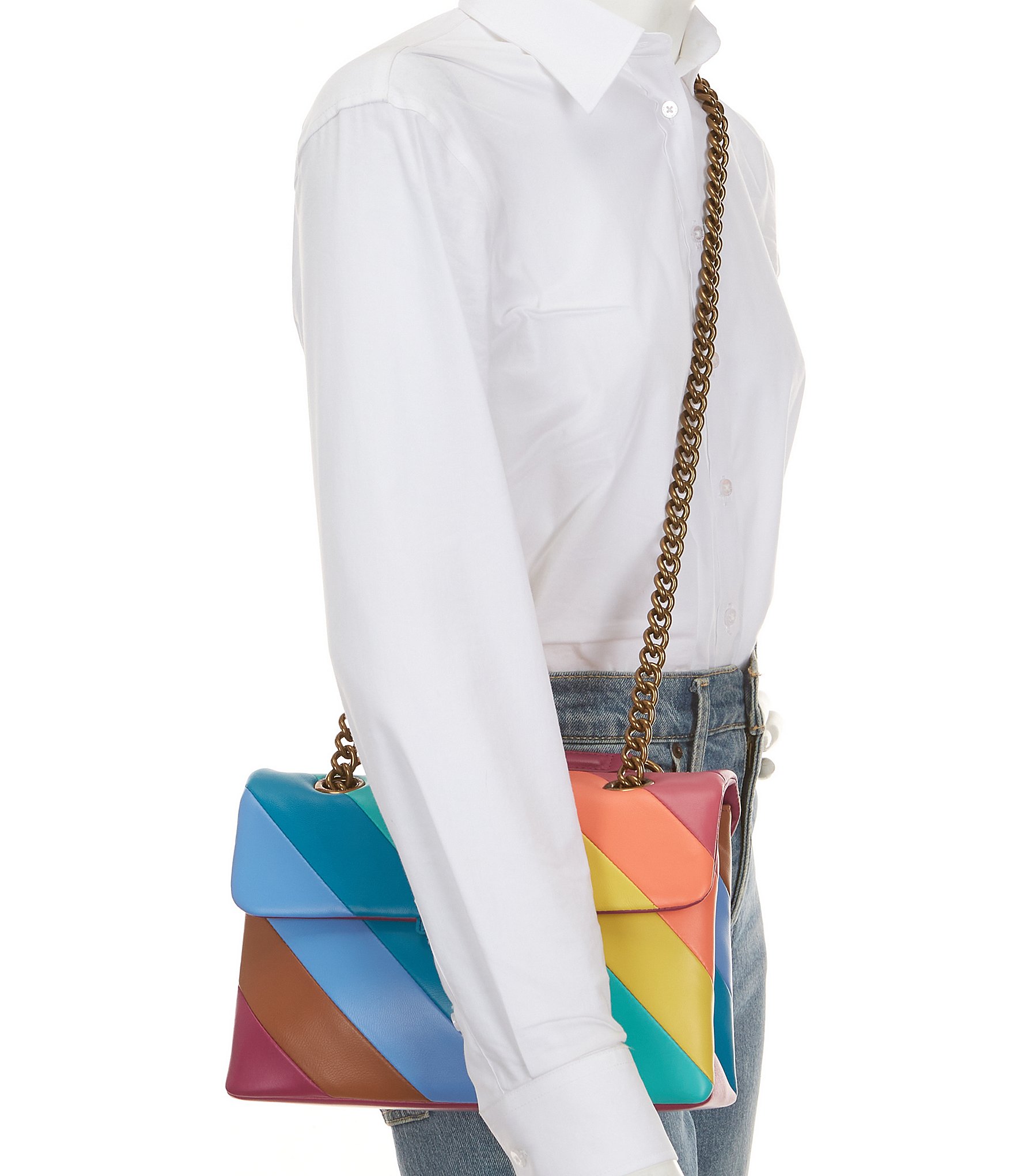 Kurt Geiger London Leather Mini Kensington Crossbody Bag