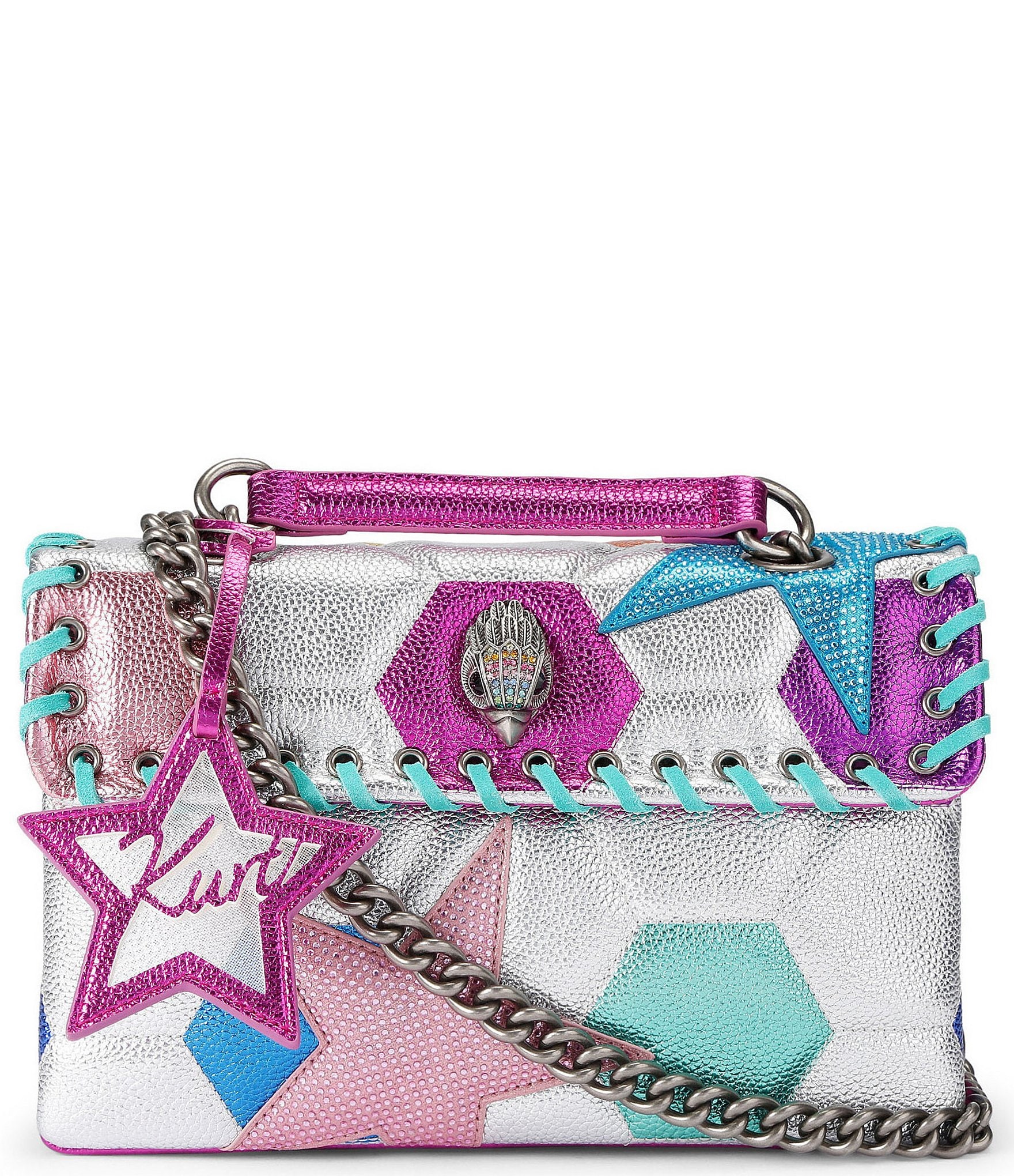 Kurt Geiger London Leather Kensington Footy (Soccer) Shoulder Bag