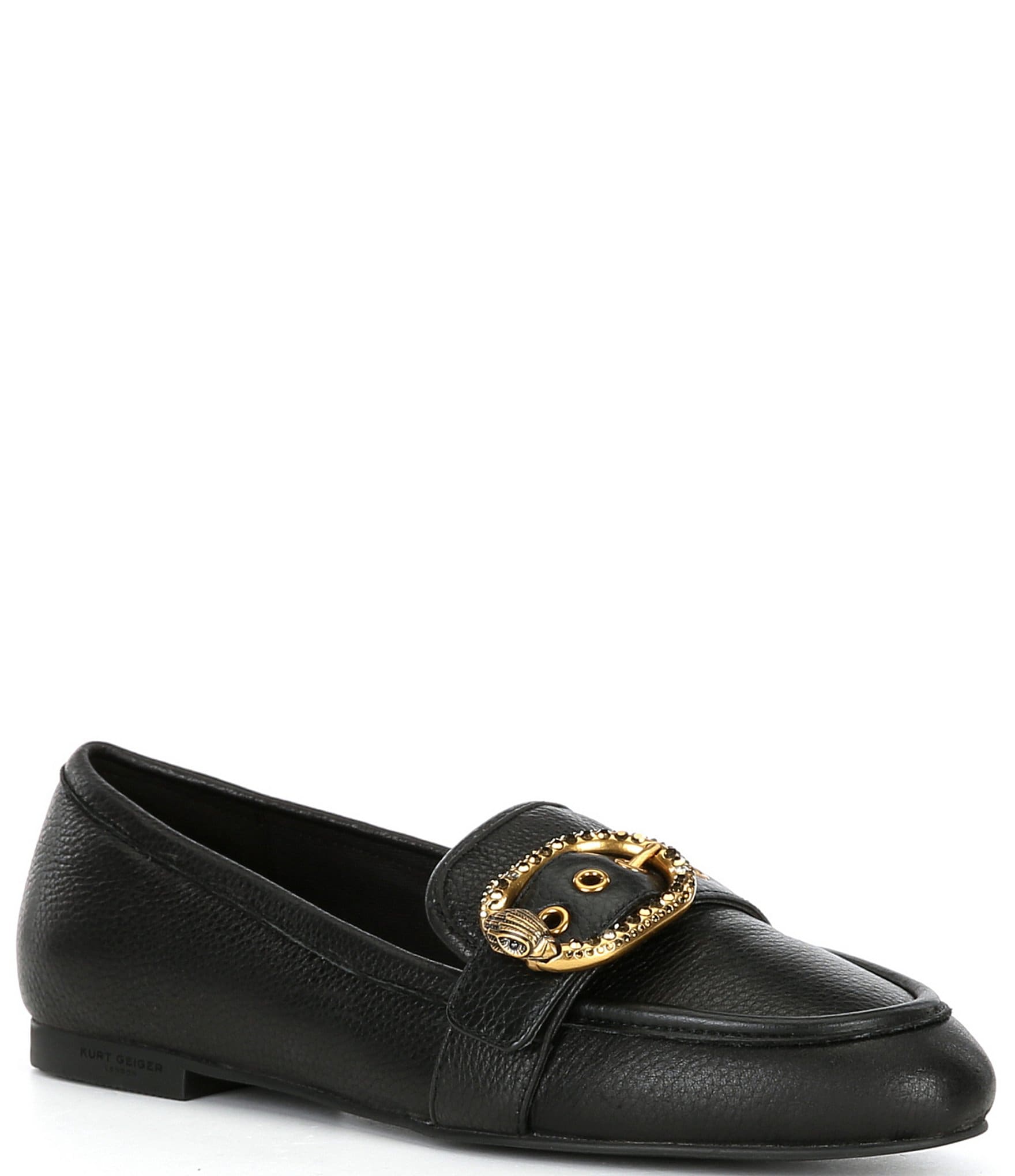 Kurt Geiger London Mayfair Buckle Eagle Head Leather Loafers | Dillard's