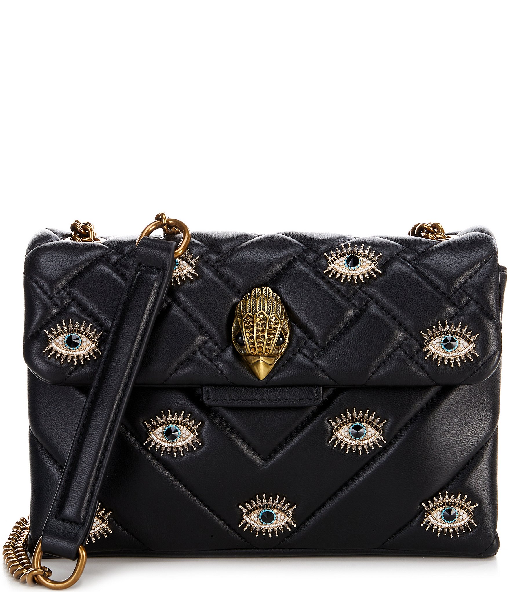 Kurt Geiger London Medium All Eyes Embellished Studded Eye Quilted 