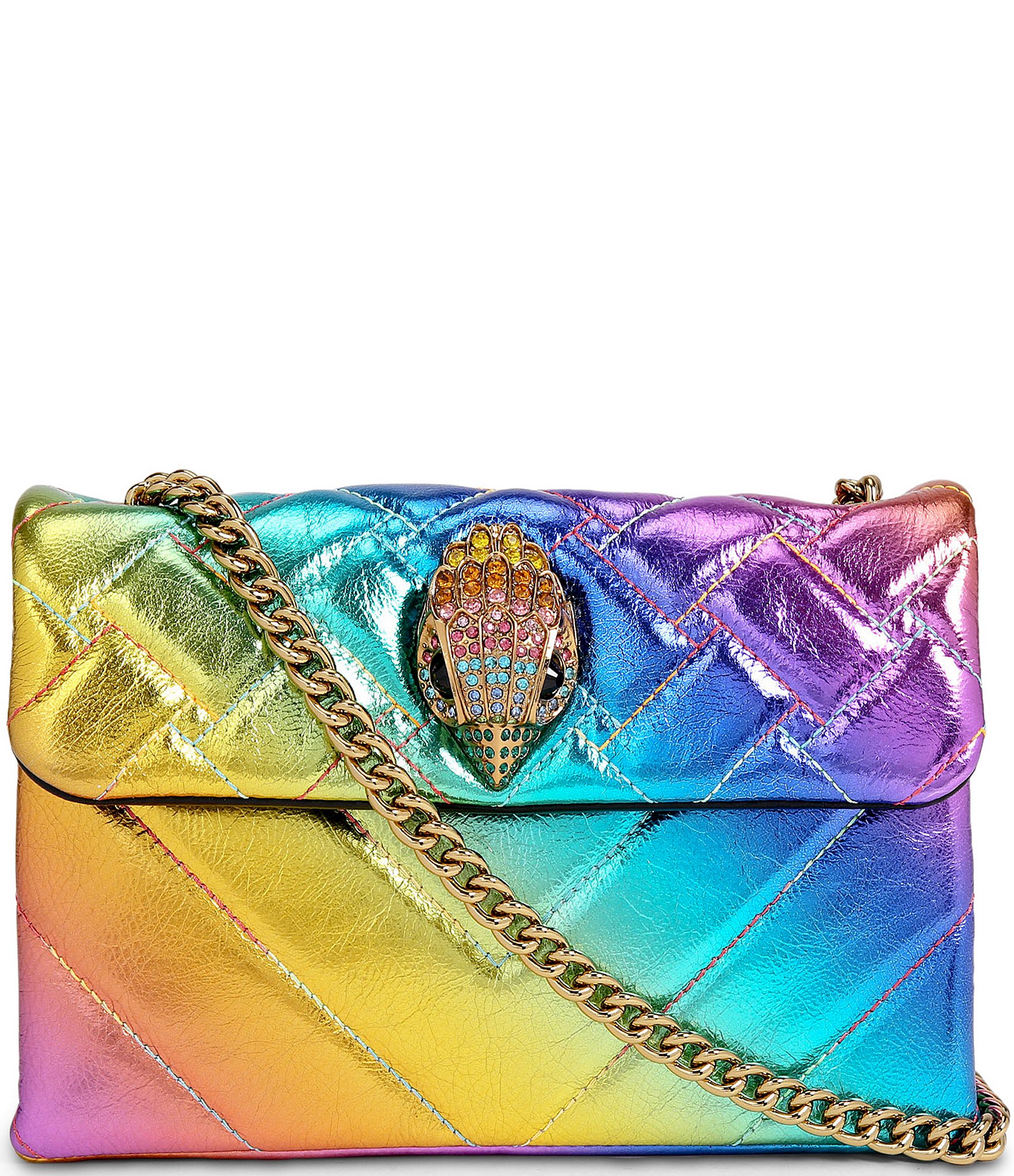Eagle Mini Rainbow Ladies kurt geiger Tote Bags Portable Coloured  Cross-Body Bag Pieced Shoulder Bag With Diamond Metal Logo - AliExpress