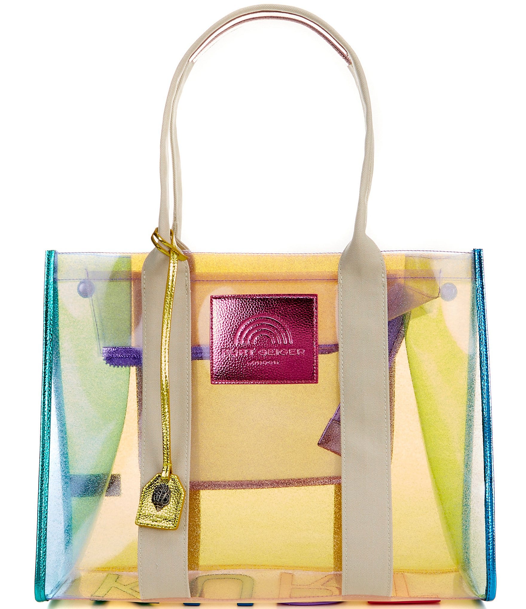 NWT $275 KURT GEIGER London KENSINGTON Med Quilted Leather Rainbow Handbag  Eagle | eBay | Rainbow handbags, Handbag, Quilted leather