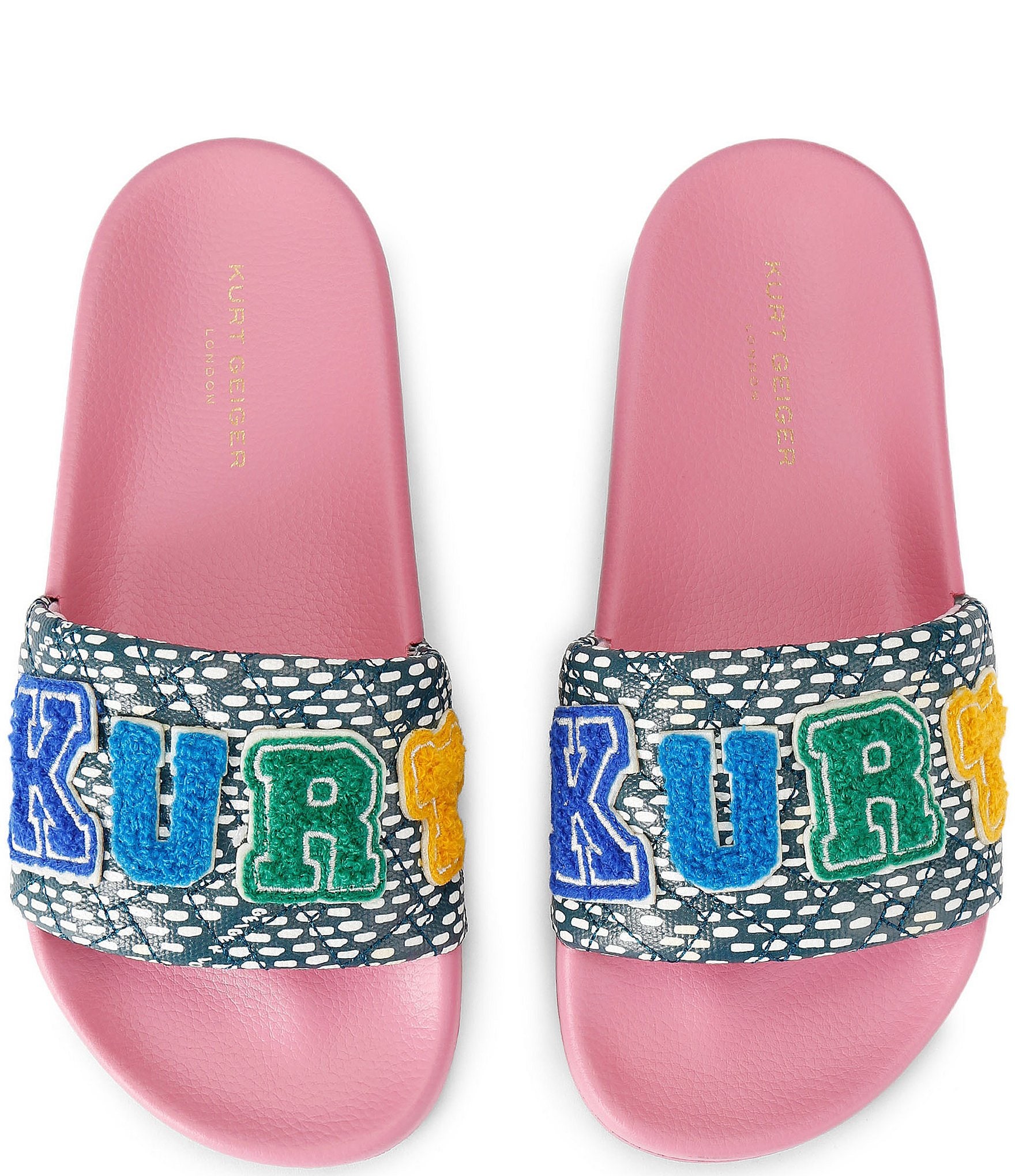 Kurt Geiger London Meena Kurt Patch Pool Slide Sandals
