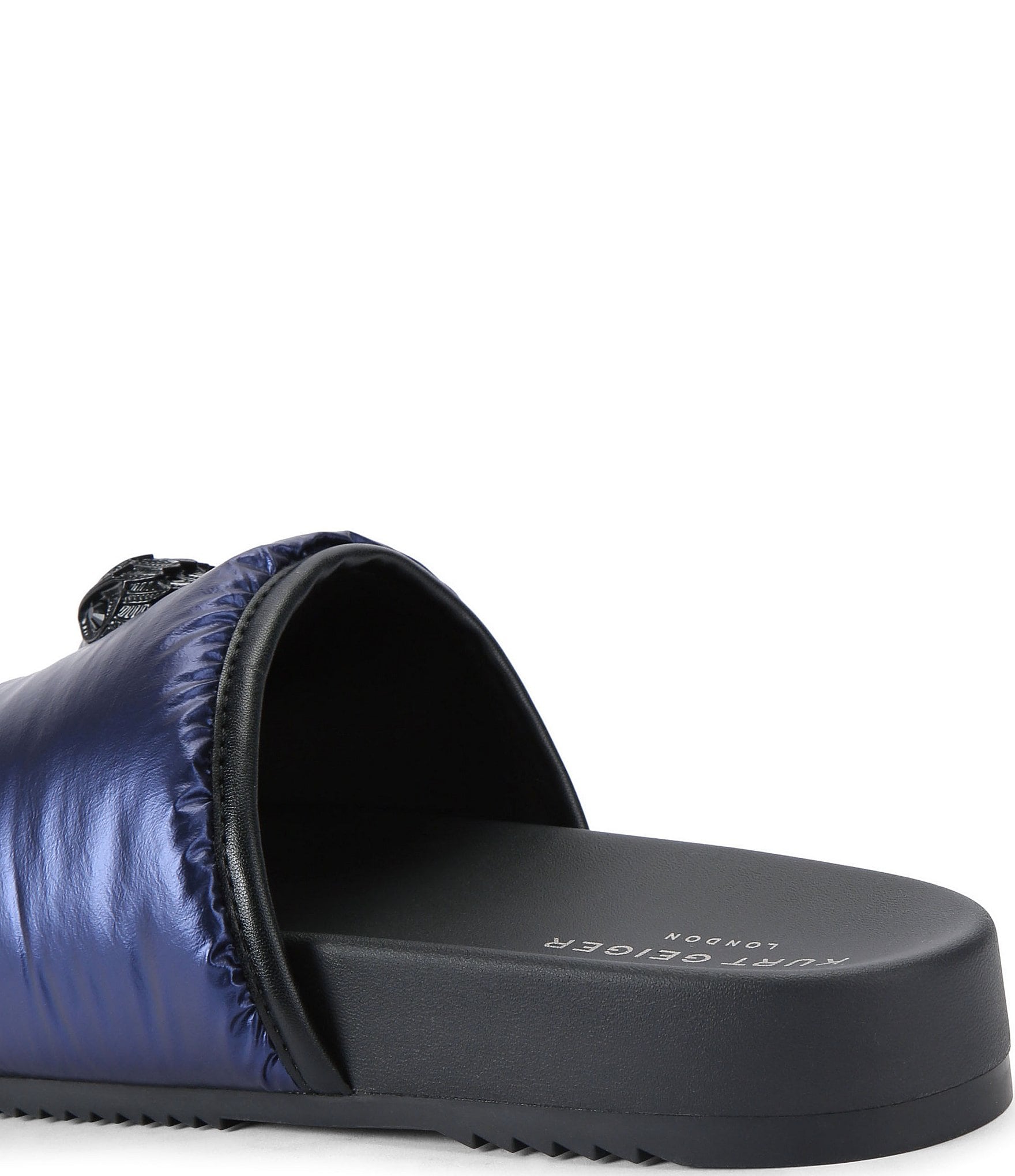 Kurt Geiger London Men's Eagle Ornament Puff Pool Slide Sandals