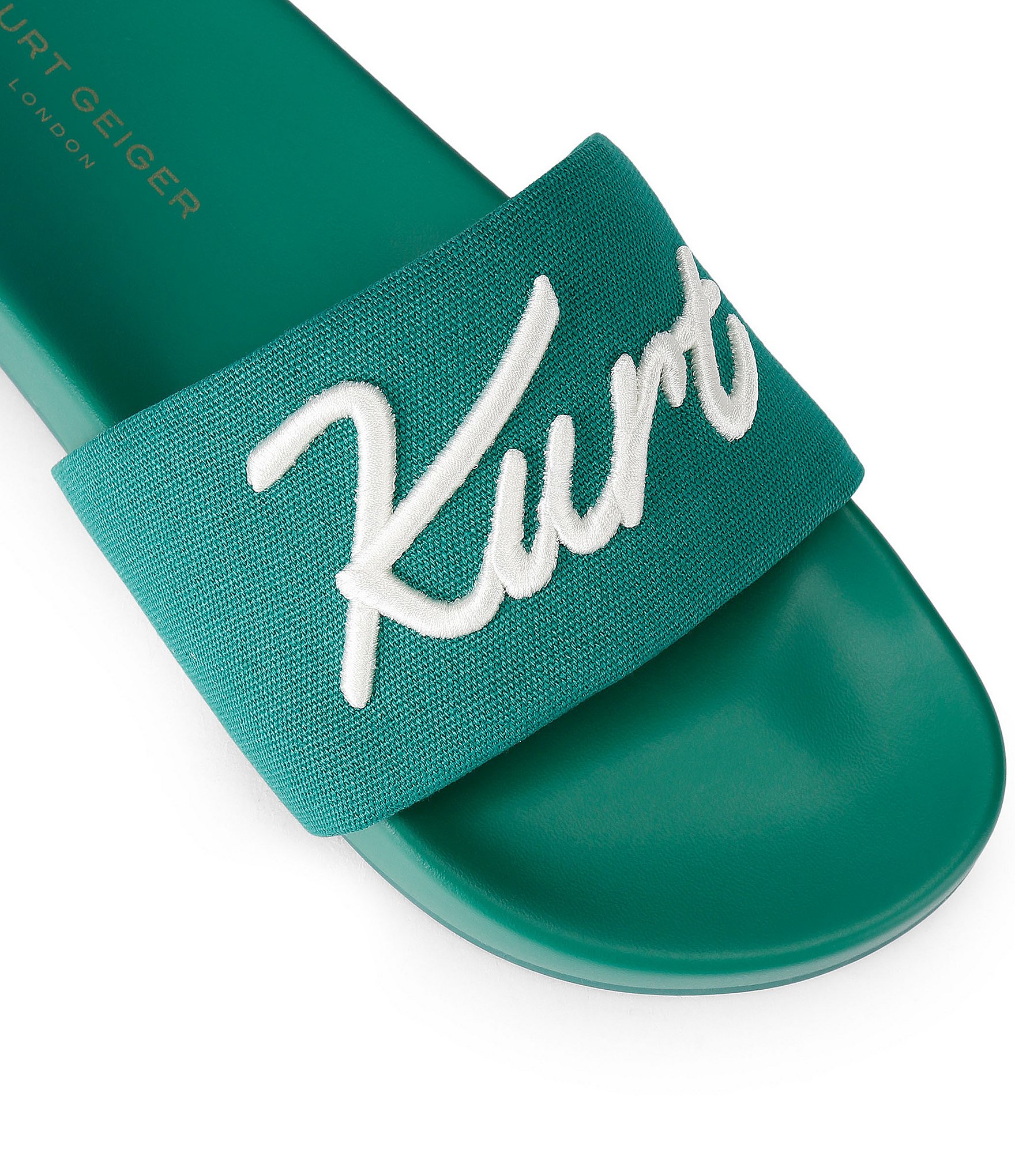 Kurt Geiger London Men's Kurt's Cabana Script Pool Slide Sandals