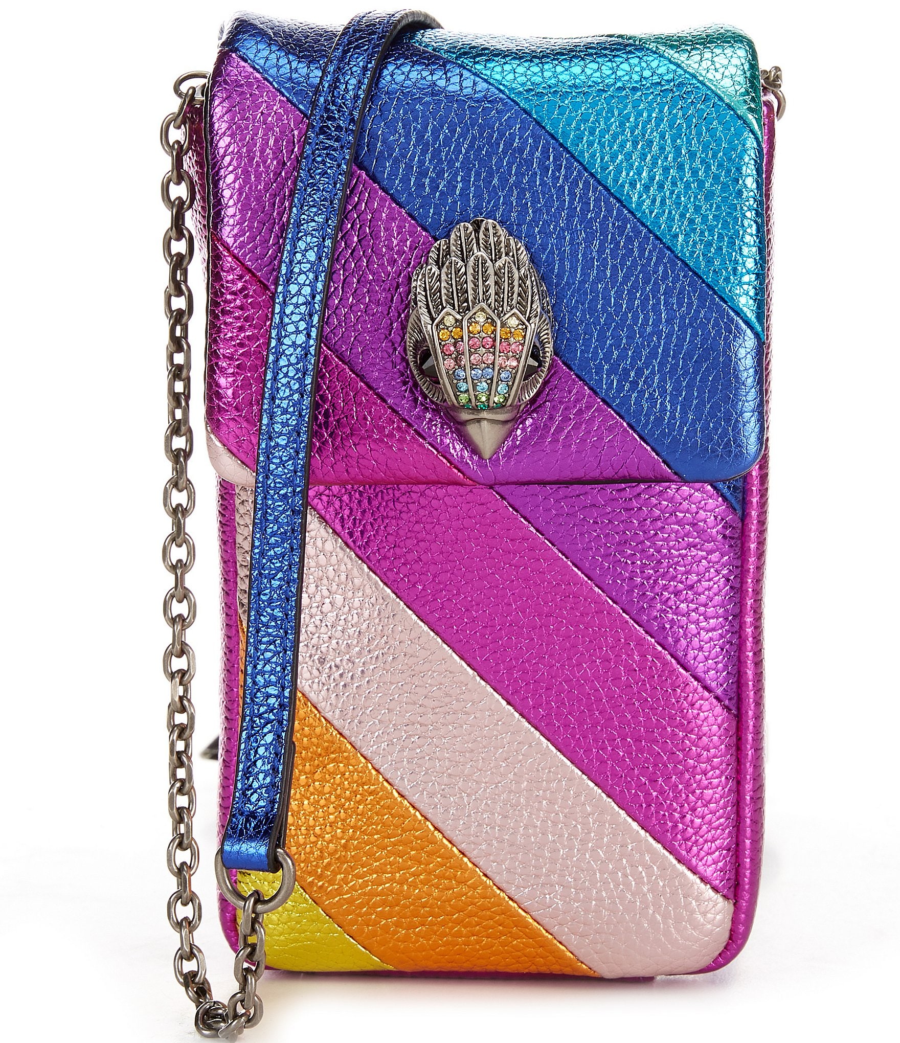 Kurt Geiger London Metallic Rainbow Phone Crossbody Bag Dillard s