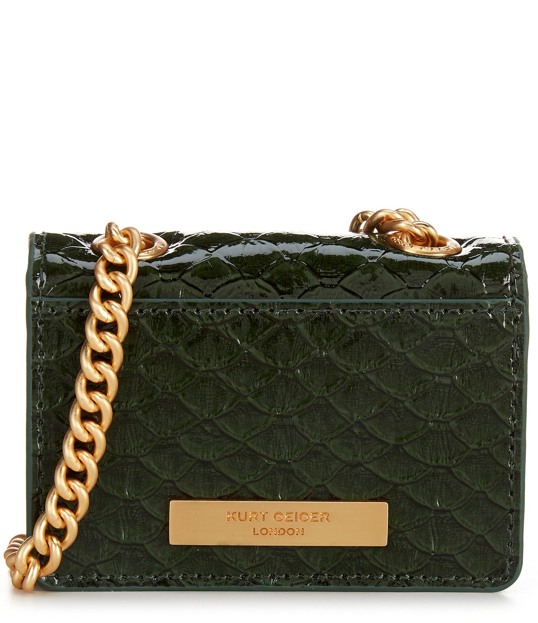 Kurt Geiger London Micro Green Kensington Crossbody Bag