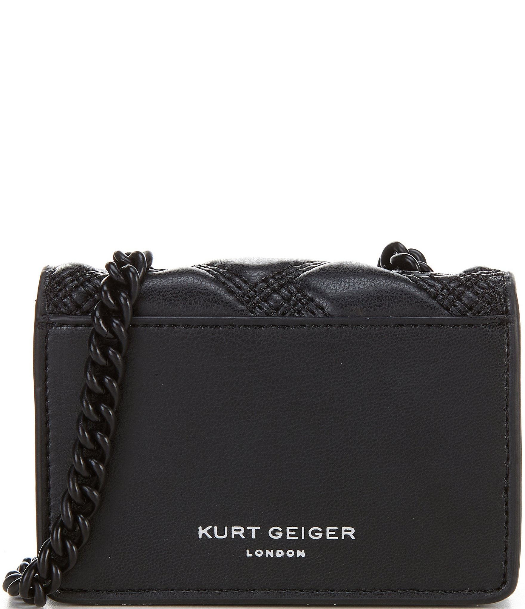 Kurt Geiger London Micro Kensington Drench Quilted Large Eagle Head Crossbody Bag