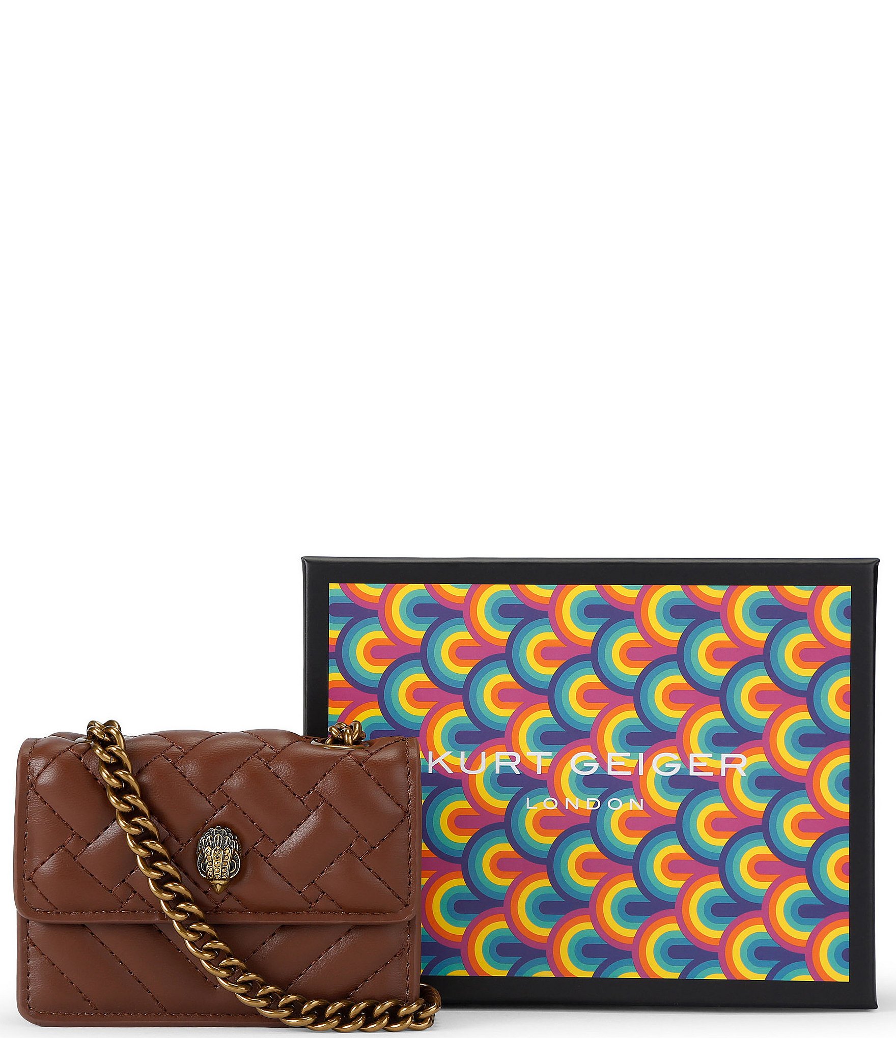 Kurt Geiger London Micro Kensington Quilted Crossbody Bag