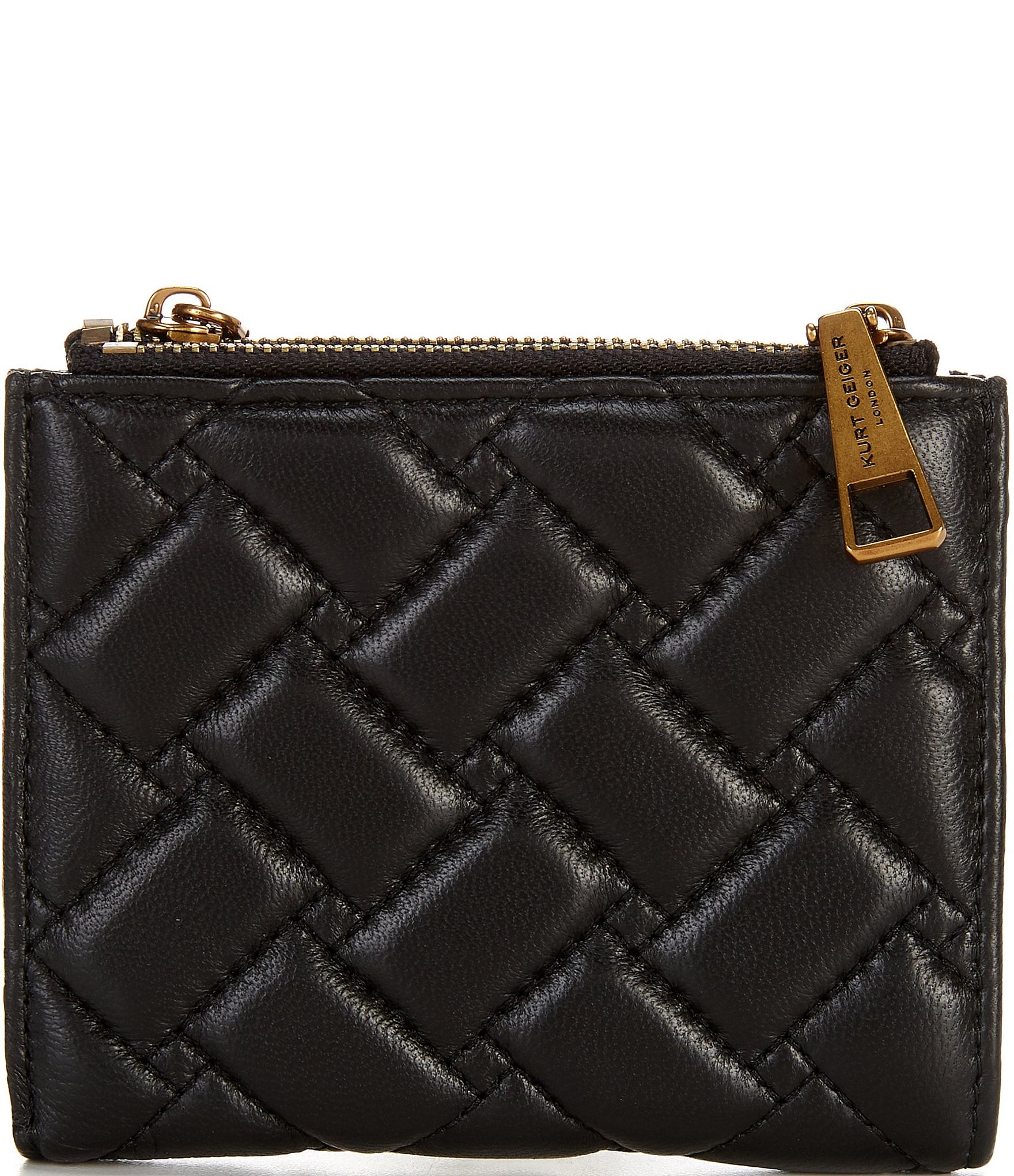 Kurt Geiger London Mini Quilted Leather Bifold Wallet