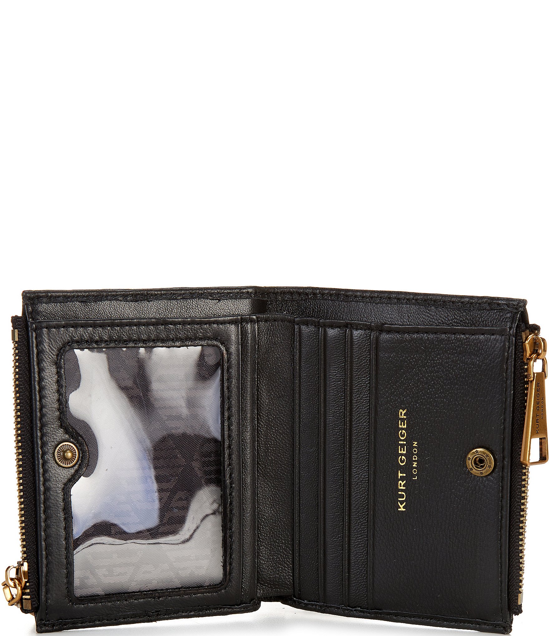 Kurt Geiger London Mini Quilted Leather Bifold Wallet