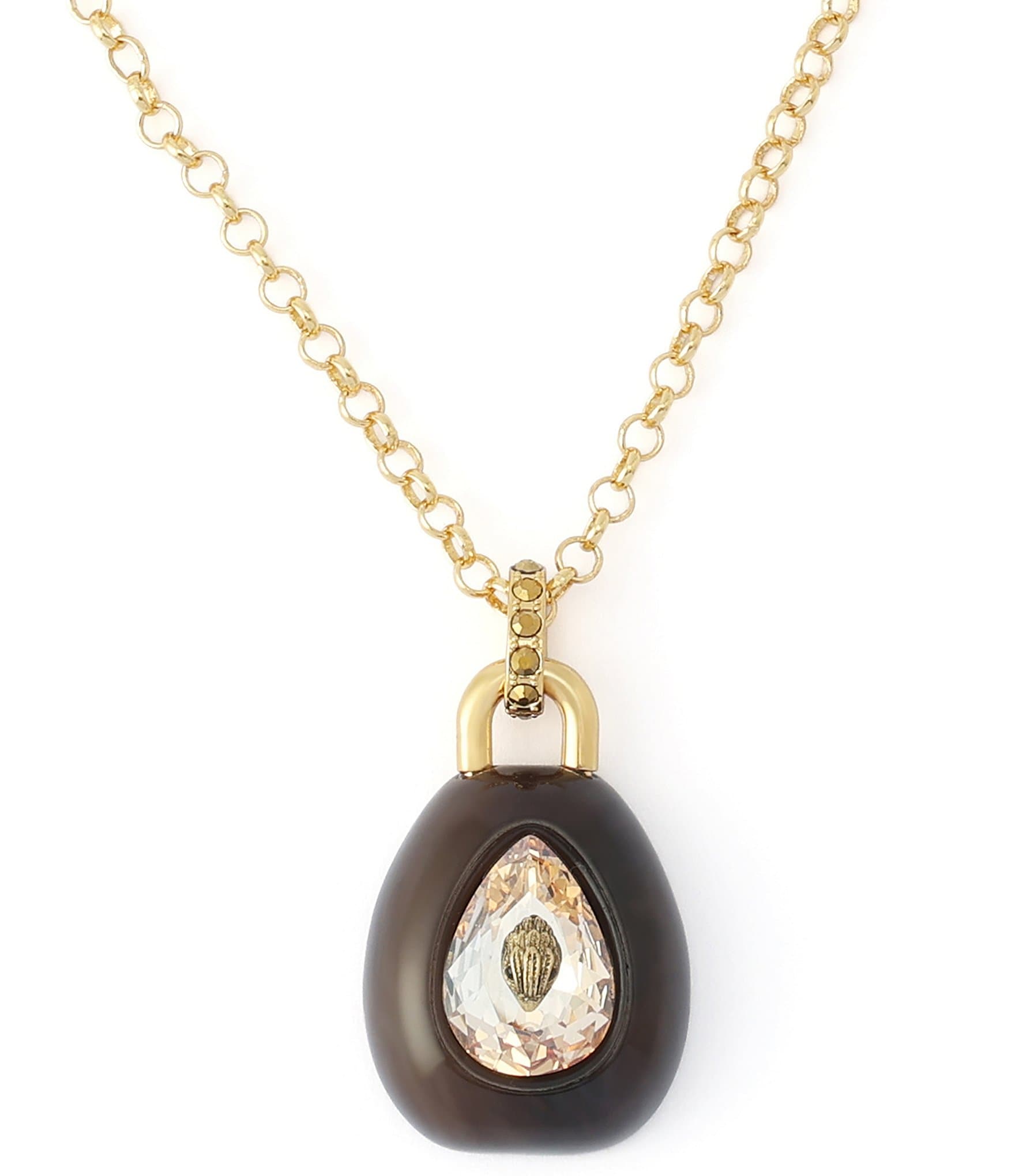 Kurt Geiger London Ophelia Eagle Stone Short Pendant Necklace