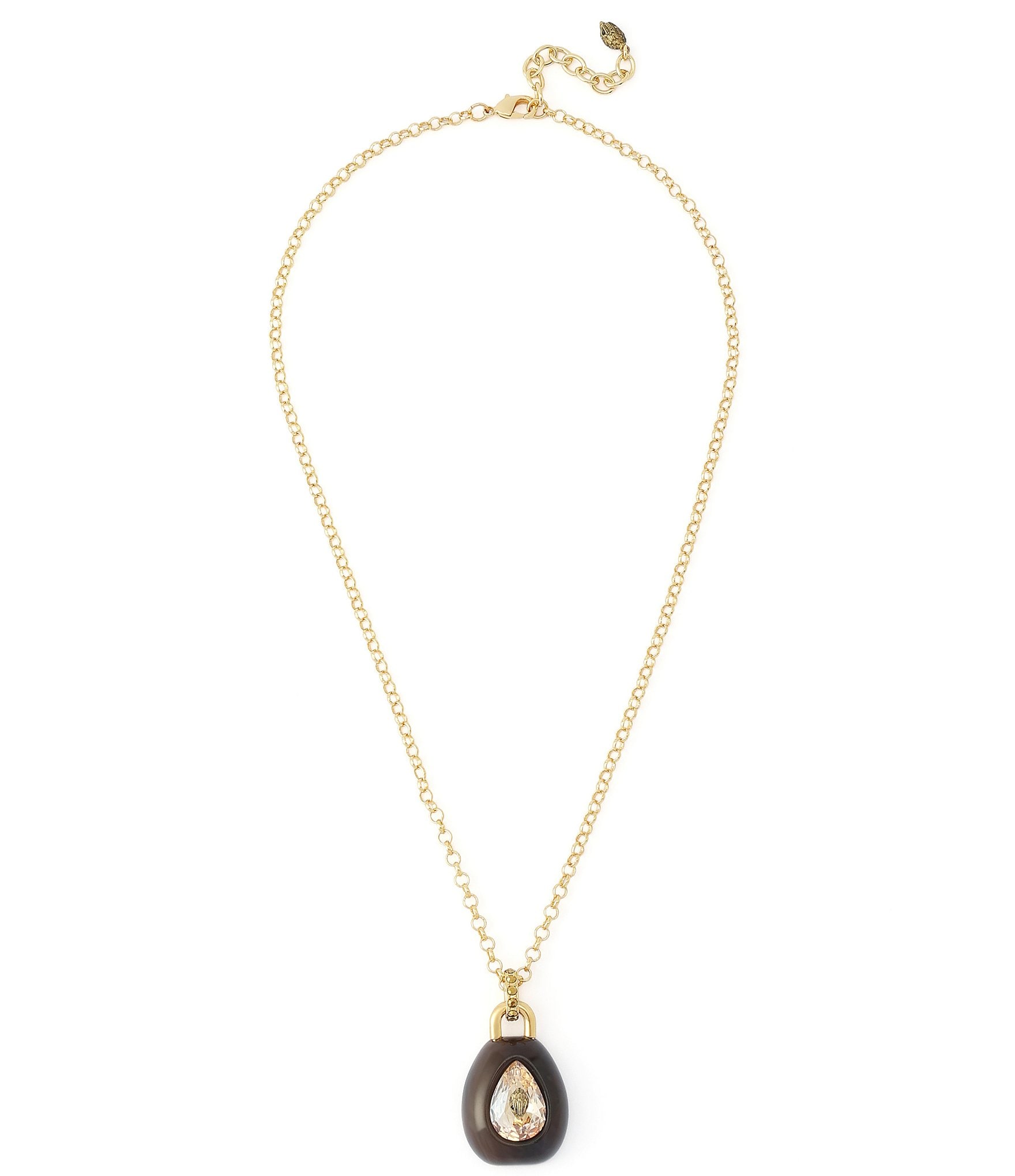 Kurt Geiger London Ophelia Eagle Stone Short Pendant Necklace