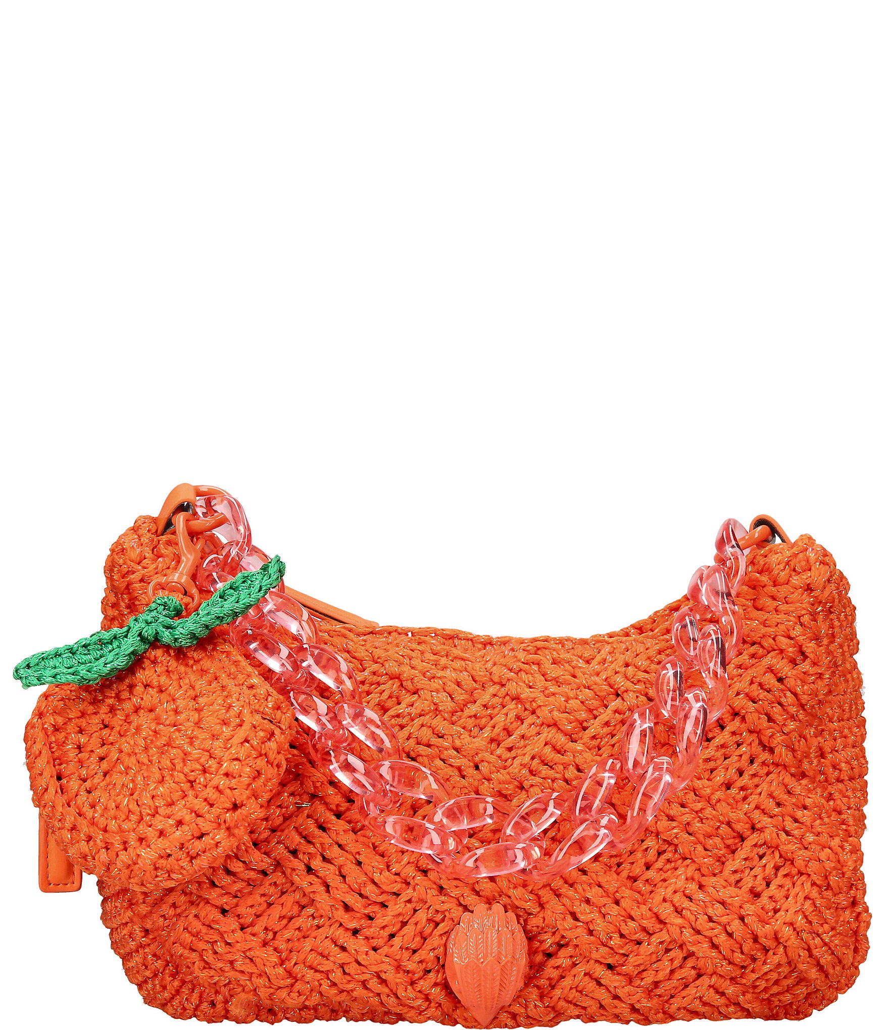 Kurt Geiger London Orange Crochet Multi Crossbody Bag | Dillard's