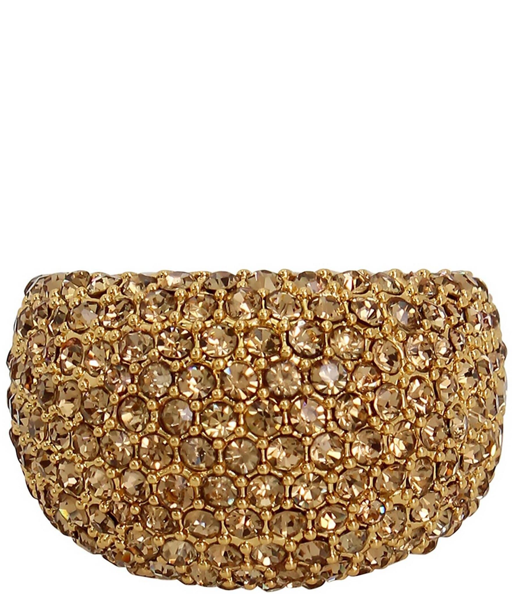 Kurt Geiger London Pav Dome Crystal Cocktail Ring